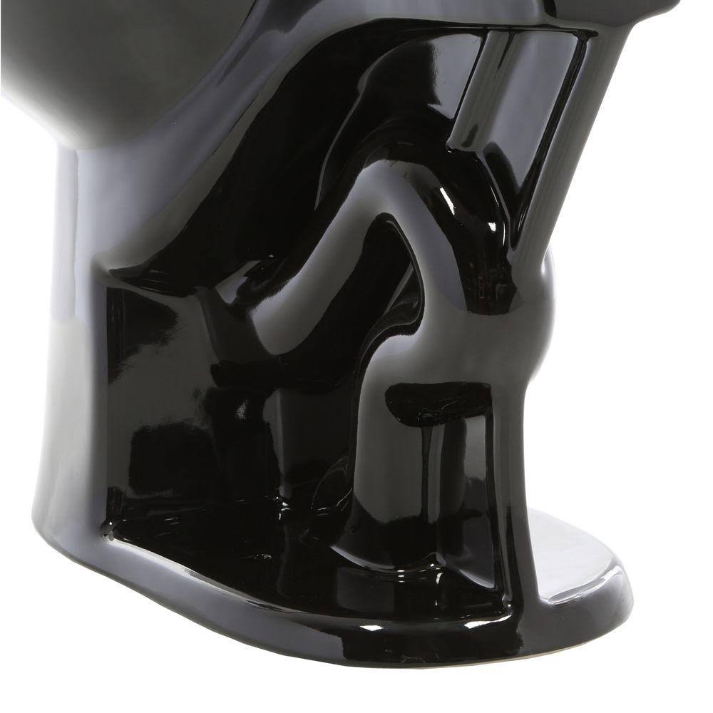Glacier Bay 2-Piece 1.1 GPF/1.6 GPF High Efficiency Dual Flush Elongated Toilet in Black