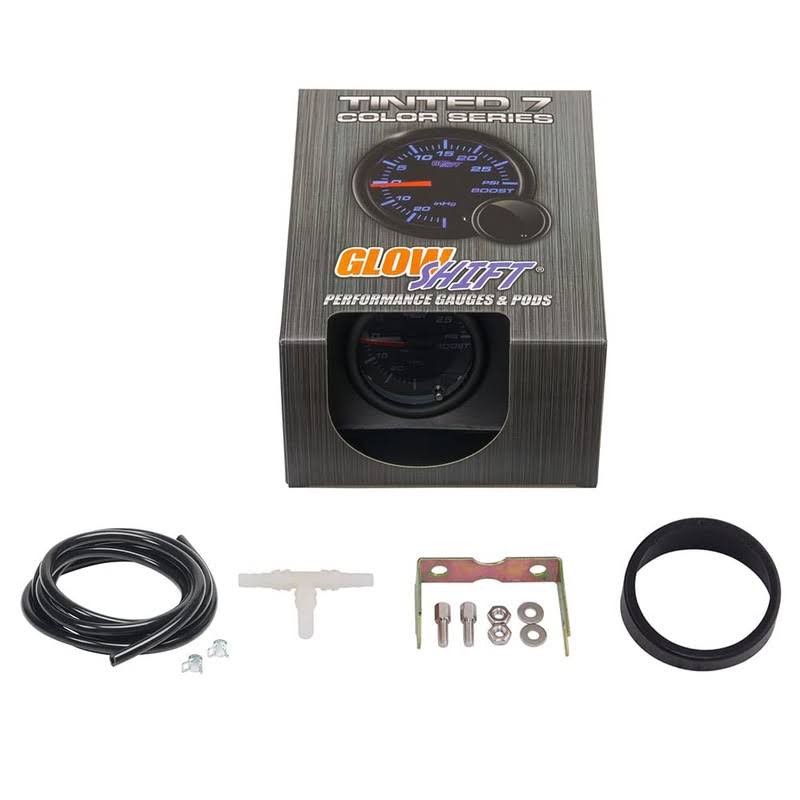 GlowShift Tinted 7 Color 30 PSI Boost/Vacuum Gauge