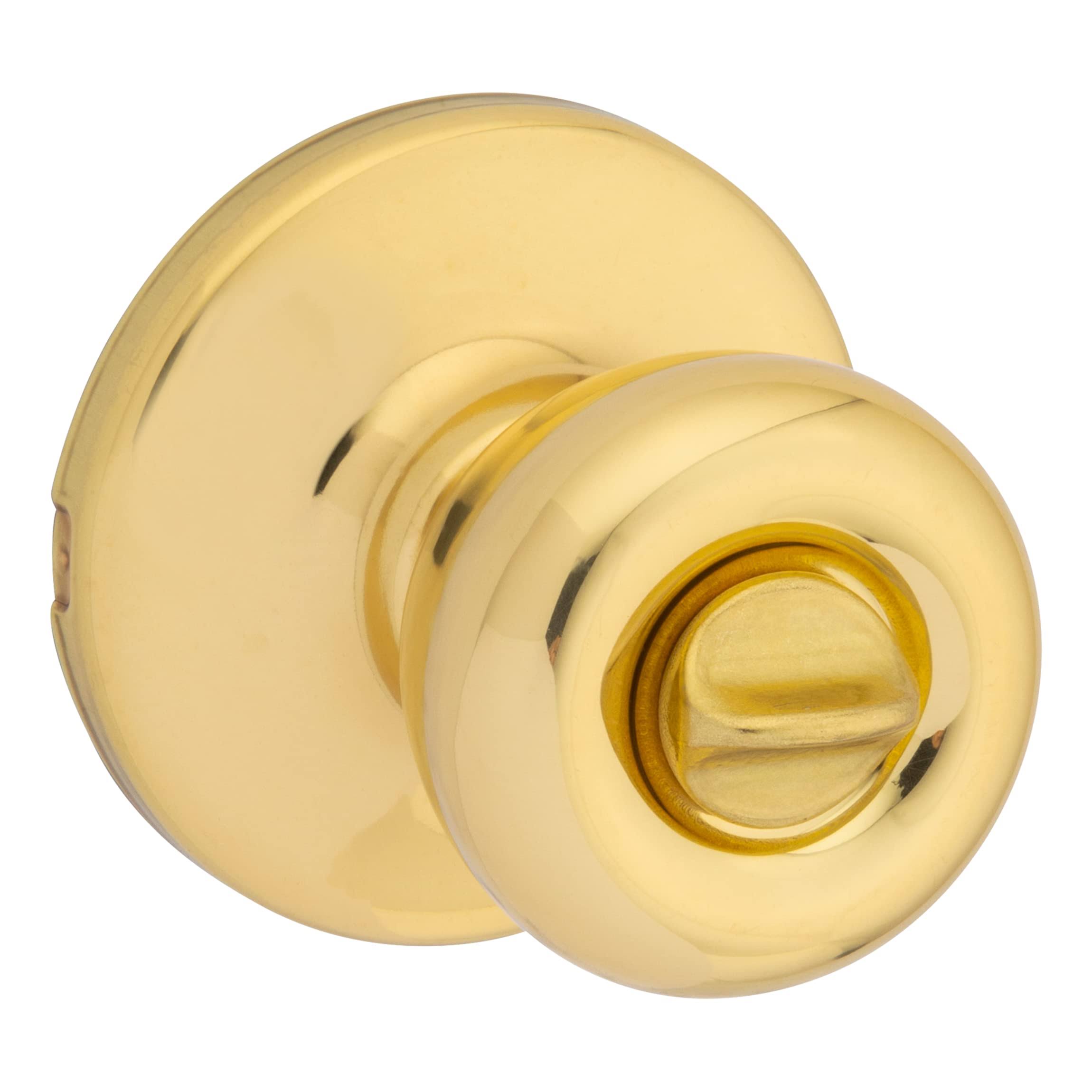 Kwikset Tylo Polished Brass Privacy Door Knob