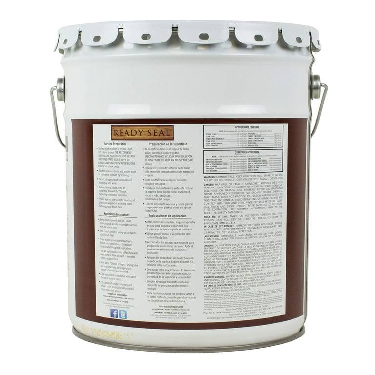 Ready Seal 525 Exterior Wood Stain and Sealer, Dark Walnut- 5 gal bucket