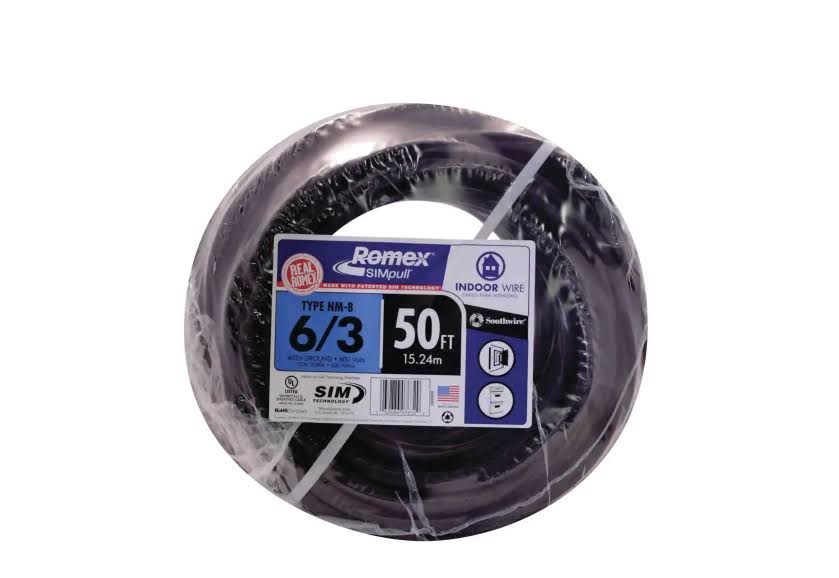 Southwire 50 ft. 8/2 Stranded Romex SIMpull Cu NM-B W/G Wire