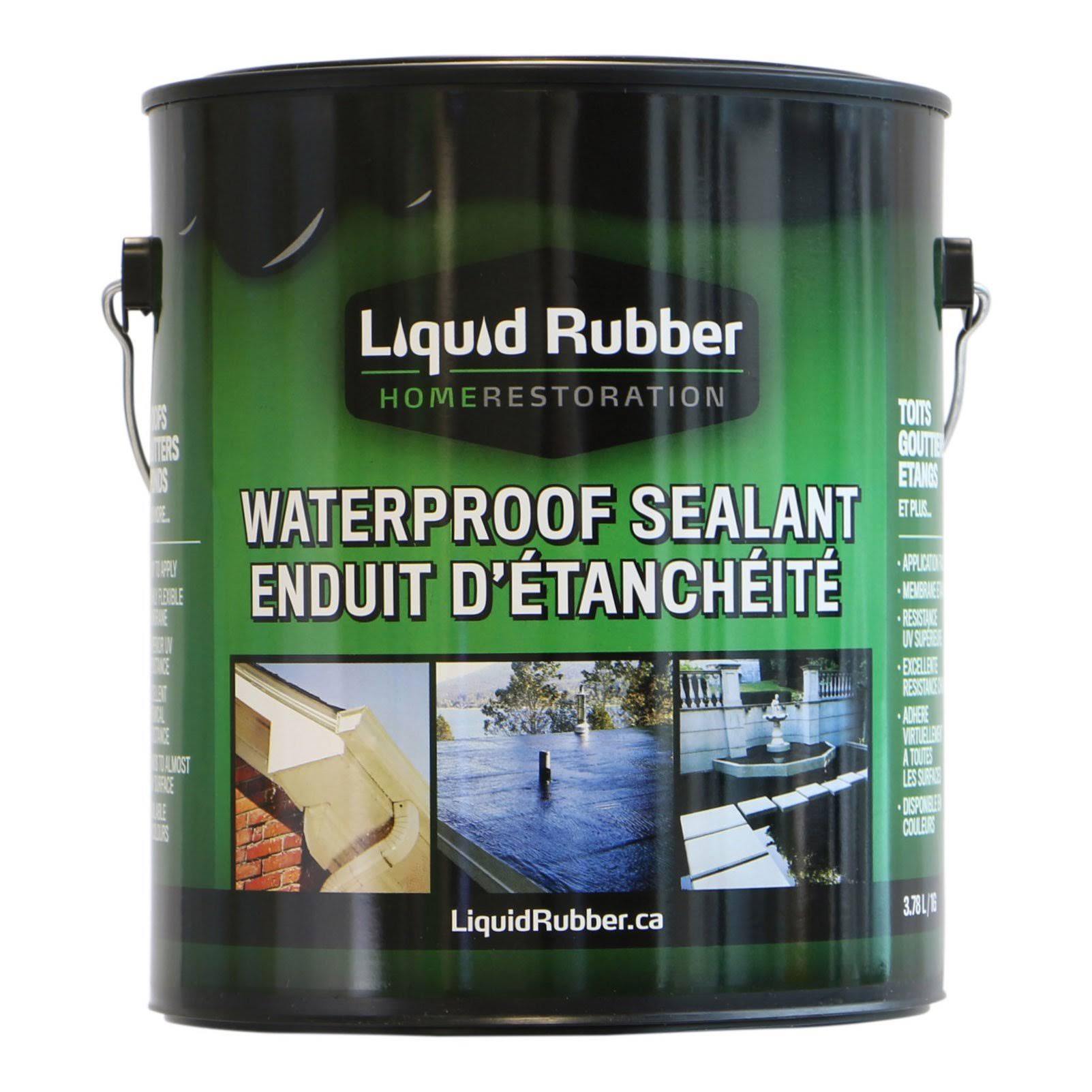 Liquid Rubber Waterproof Sealant/Coating- 1 Gallon- Original Black-