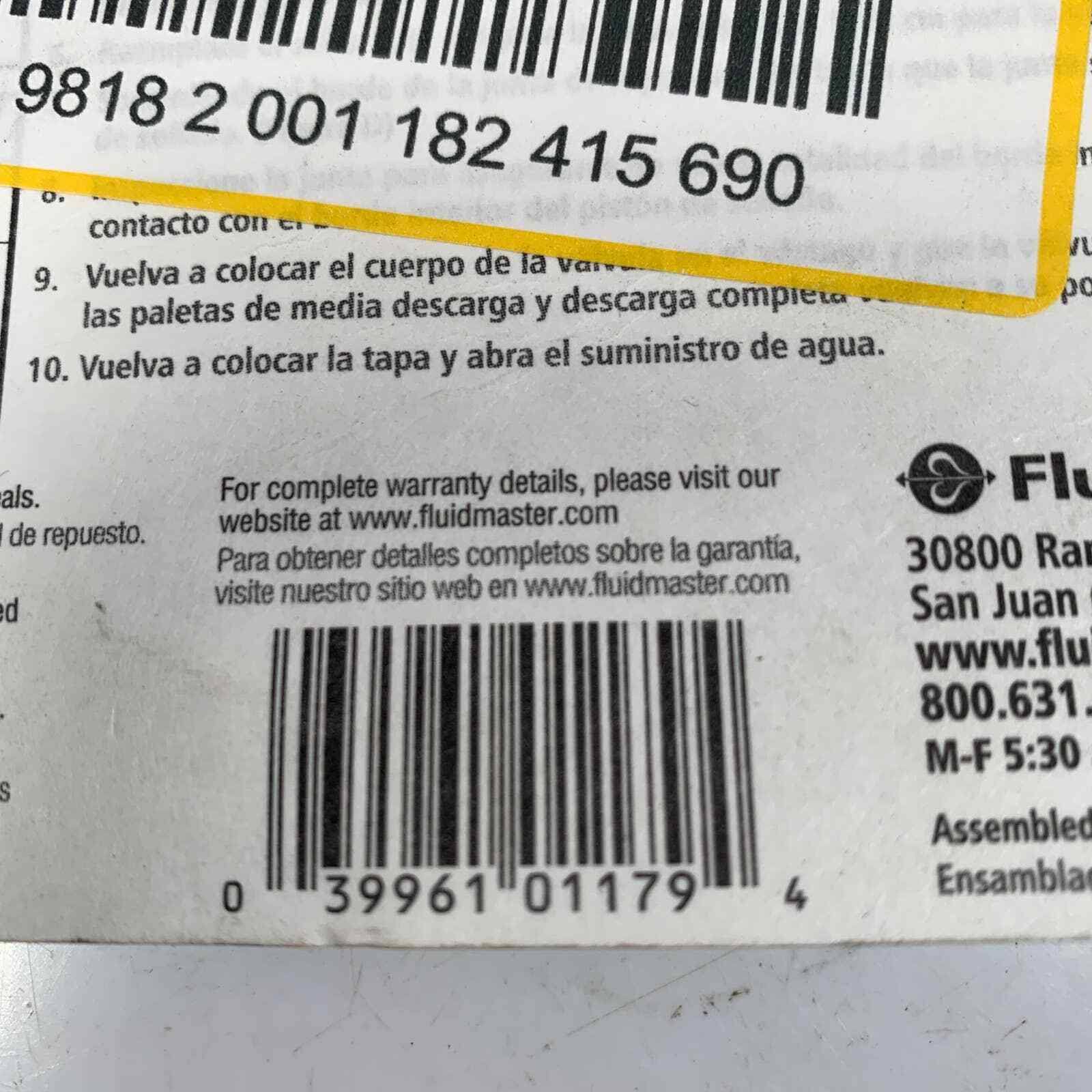 Fluidmaster 83SGB Replacement Dual Flush Seal for Glacier Bay