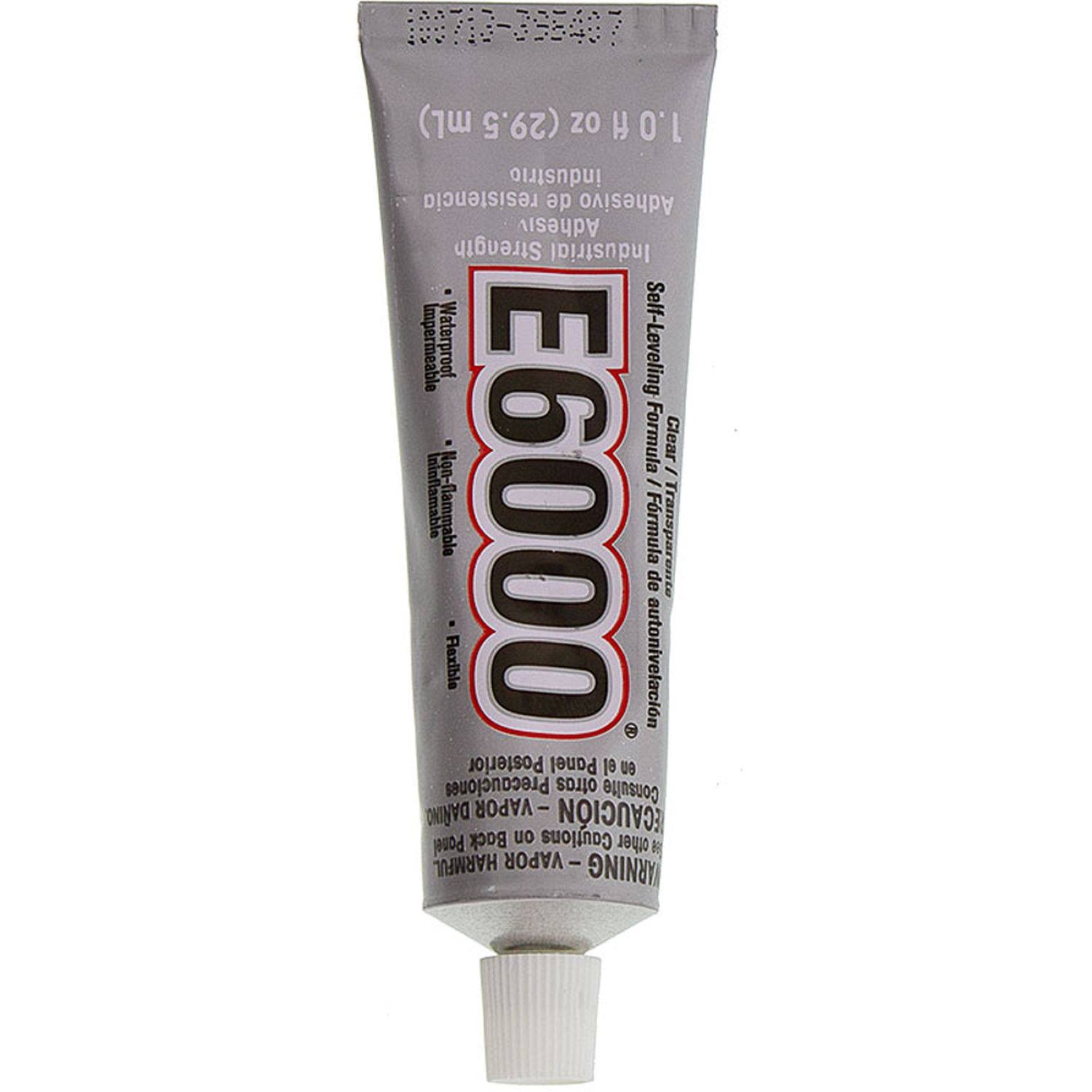 E6000 230022 Medium Viscosity Auto/Industrial Adhesive, 3.7 fl oz, Size: 3.7 oz