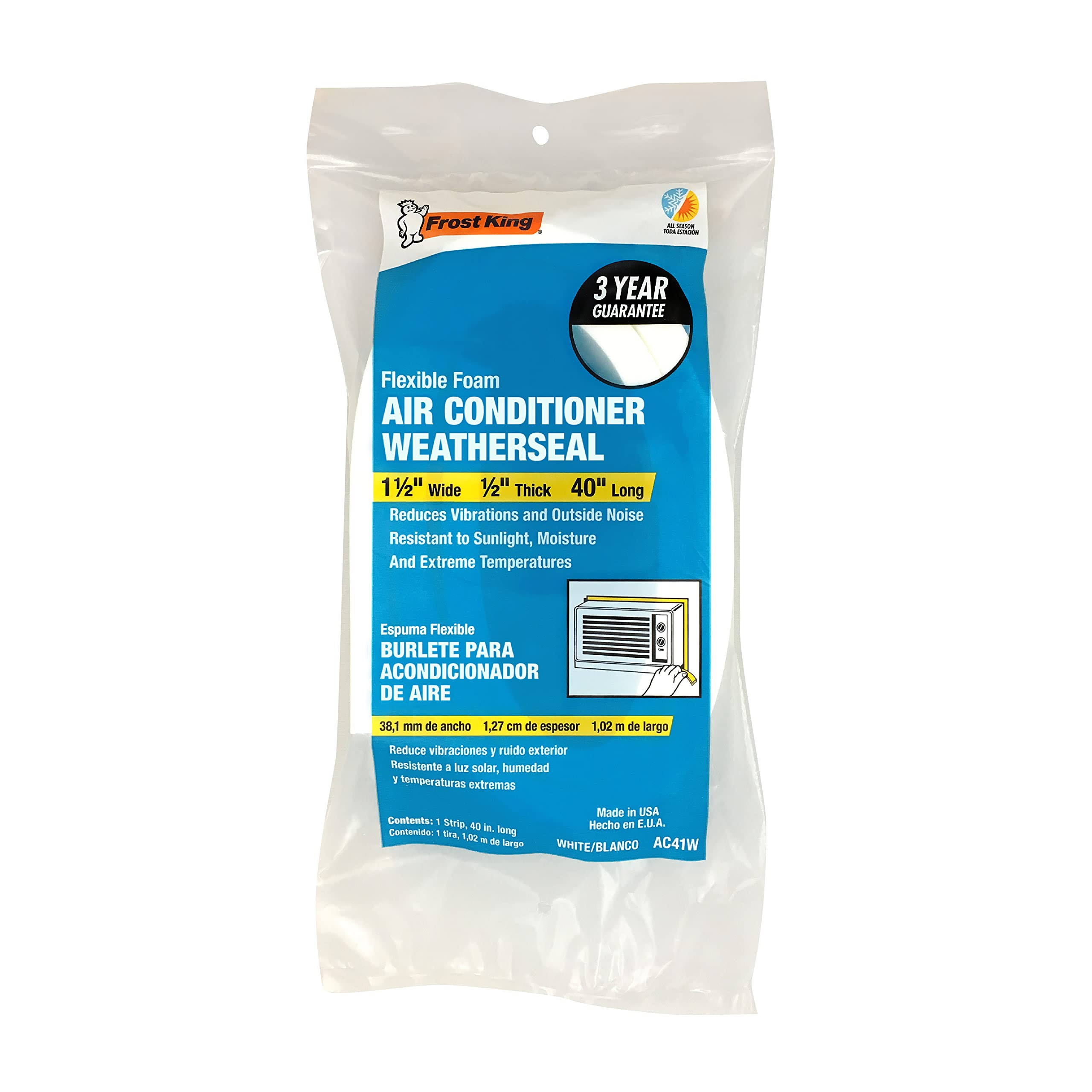 Frost King AC Foam Weather Seal AC41W