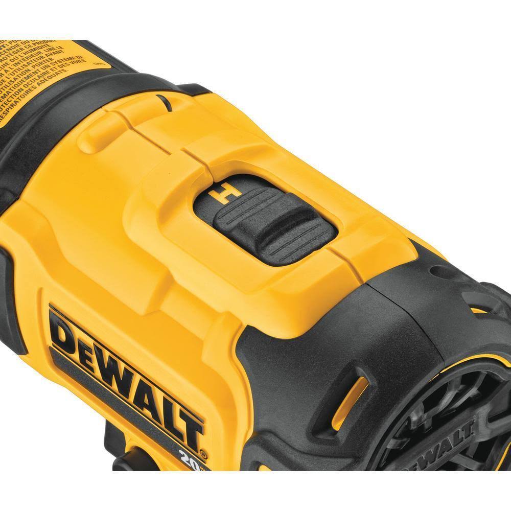 DeWalt 20V Max Cordless Compact Heat Gun with Flat and Hook Nozzle Attachments, 20V 4.0Ah Battery, and 12V- 20V Max Charger