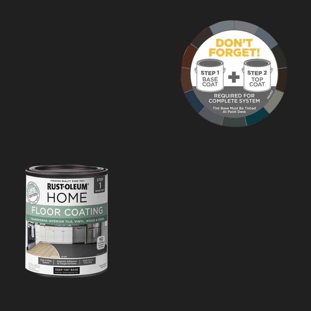 Rust-Oleum Home 1 qt. Black Interior Floor Base Coating