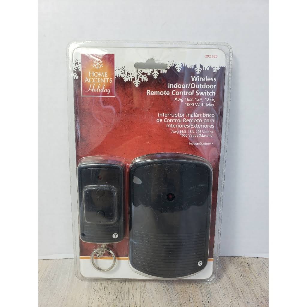 Home Accents Holiday Wireless Indoor Outdoor Remote Control Switch