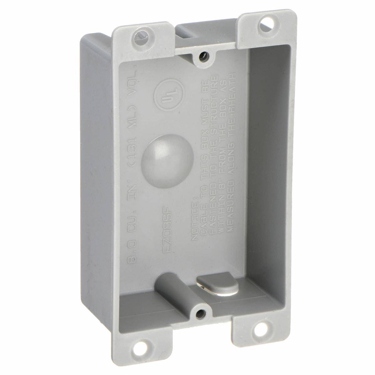 Cantex Electrical Box Gray PVC EZ08SF