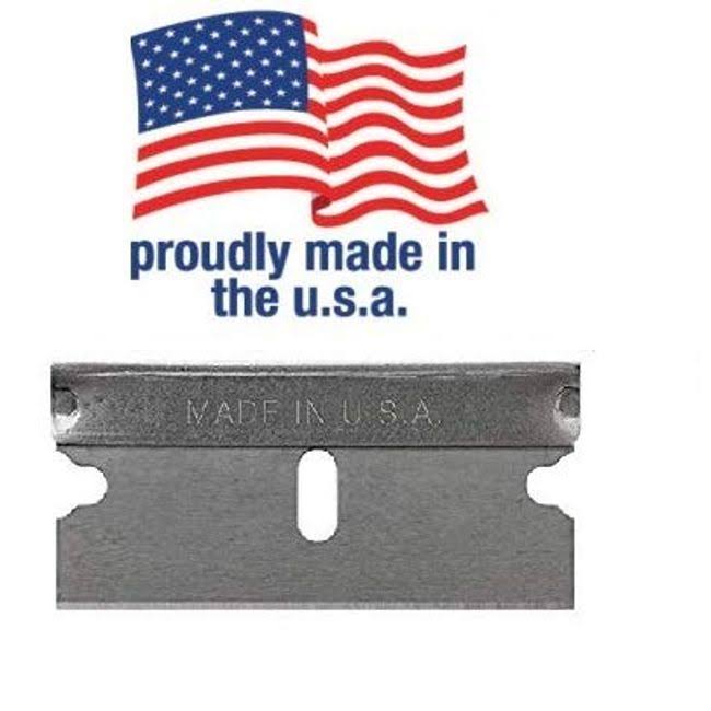 Fitall- 20 Pack Razor Blades-replacement Razor Blades Single Edge (20 Pack Single Edge Razor Blades) Made in USA