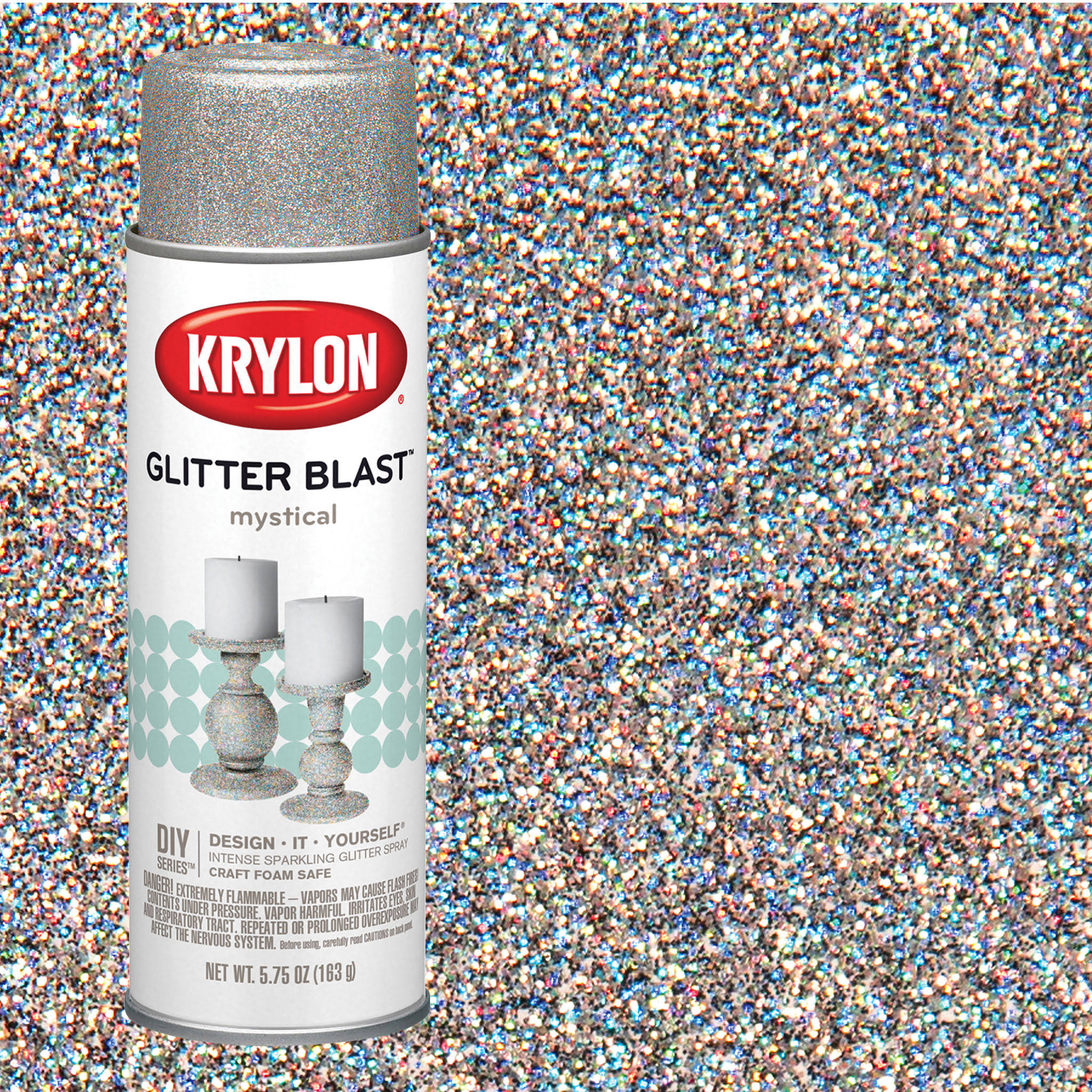 Krylon Glitter Blast Paint 5.75oz Hologr Mystical