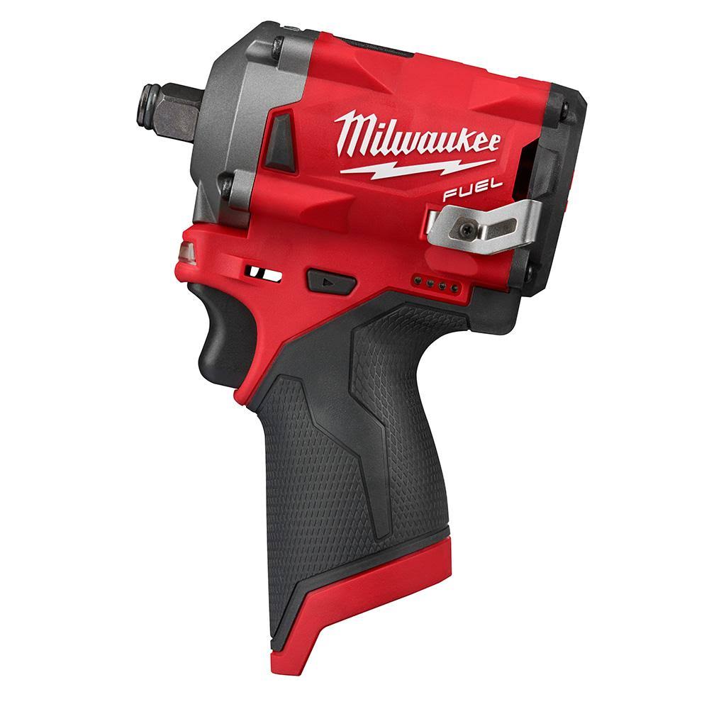 Milwaukee M12 Fuel 12V Lithium-Ion Brushless Cordless Stubby 1/2 in. Impact Wrench (Tool-Only)