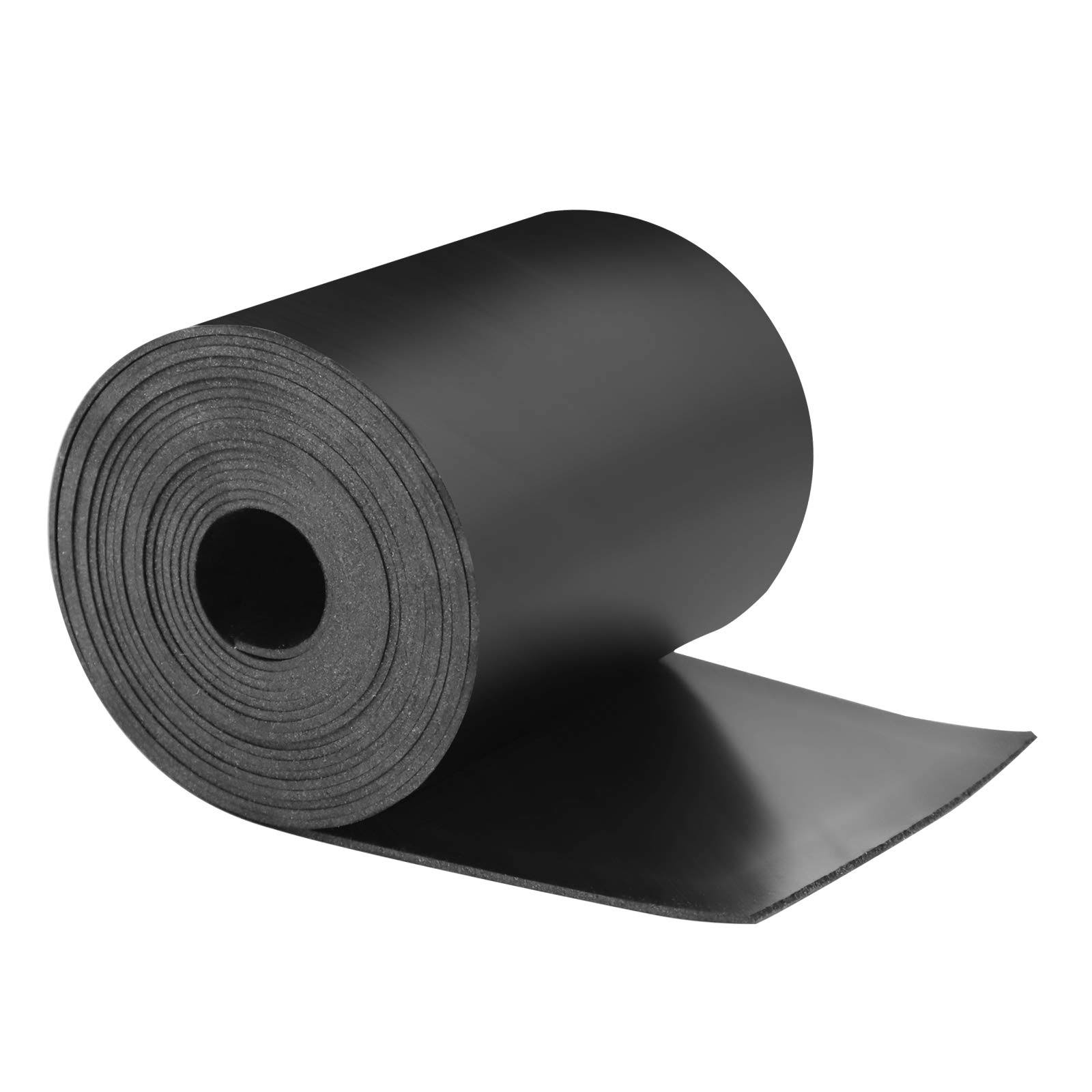 VUAOHIY Neoprene Rubber Strips Solid Rubber Rolls Neoprene Solid Rubber Sheet for DIY Gasket, Warehouse, Pads, Seals, Weather Stripping, Crafts,