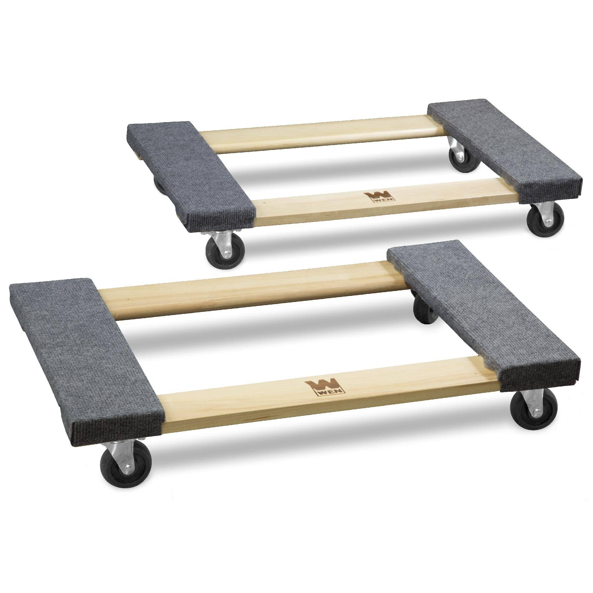 WEN 721830 1000-Pound Capacity 18-by-30-Inch Hardwood Movers Dolly 2-Pack