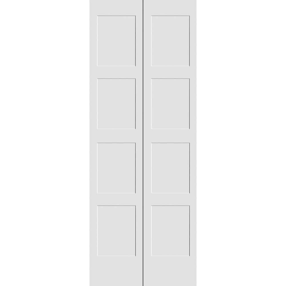 Trimlite 2068138-8444Bf 24 inch by 79 inch Flat 4-Panel Shaker Interior Bifold Door- Primed