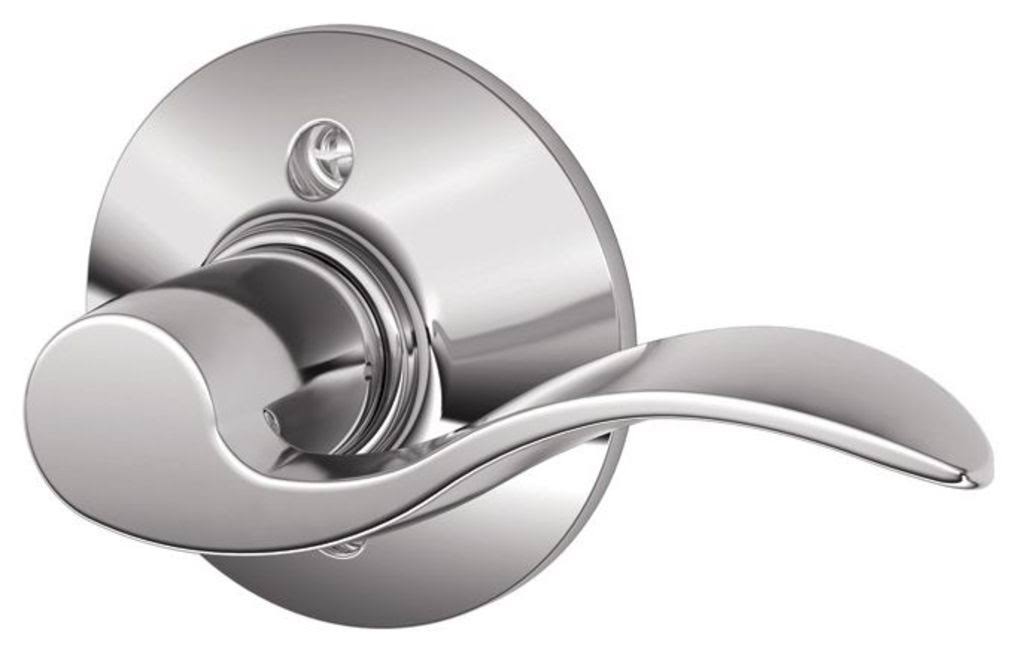 Schlage F170 ACC RH 625 Accent Right Hand Dummy Lever, Bright Chrome