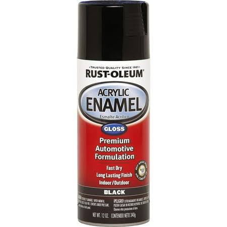 Rust-Oleum Automotive 248643 12-Ounce Acrylic Enamel Spray, Black Gloss