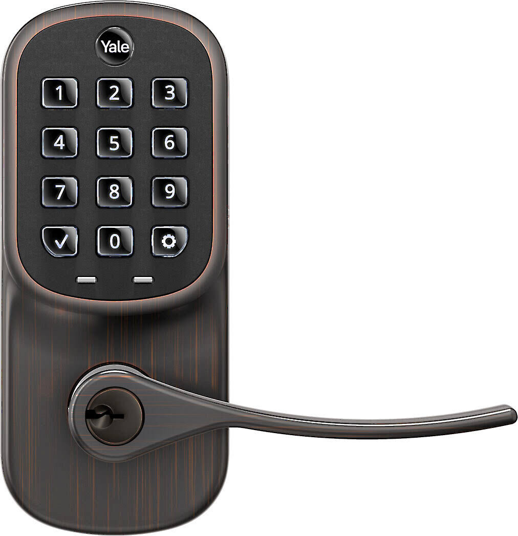 Yale Assure Lever Keypad with Wi-Fi- Keyed �C Entry �C Lever Lock Wi-Fi and Bluetooth Oil Rubbed Bronze