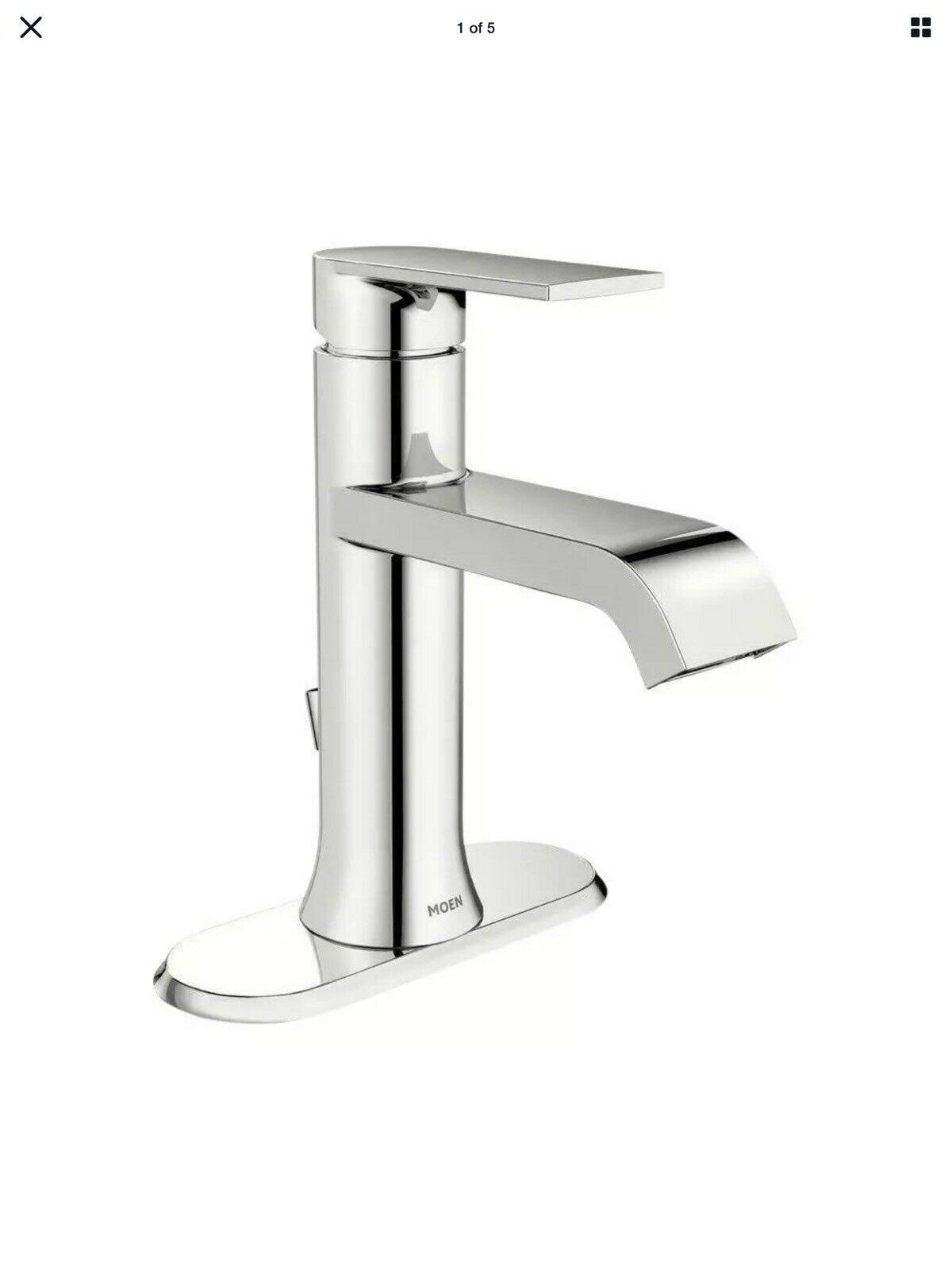 Moen Ws84760 Genta Single Hole Single-Handle Bathroom Faucet in Chrome