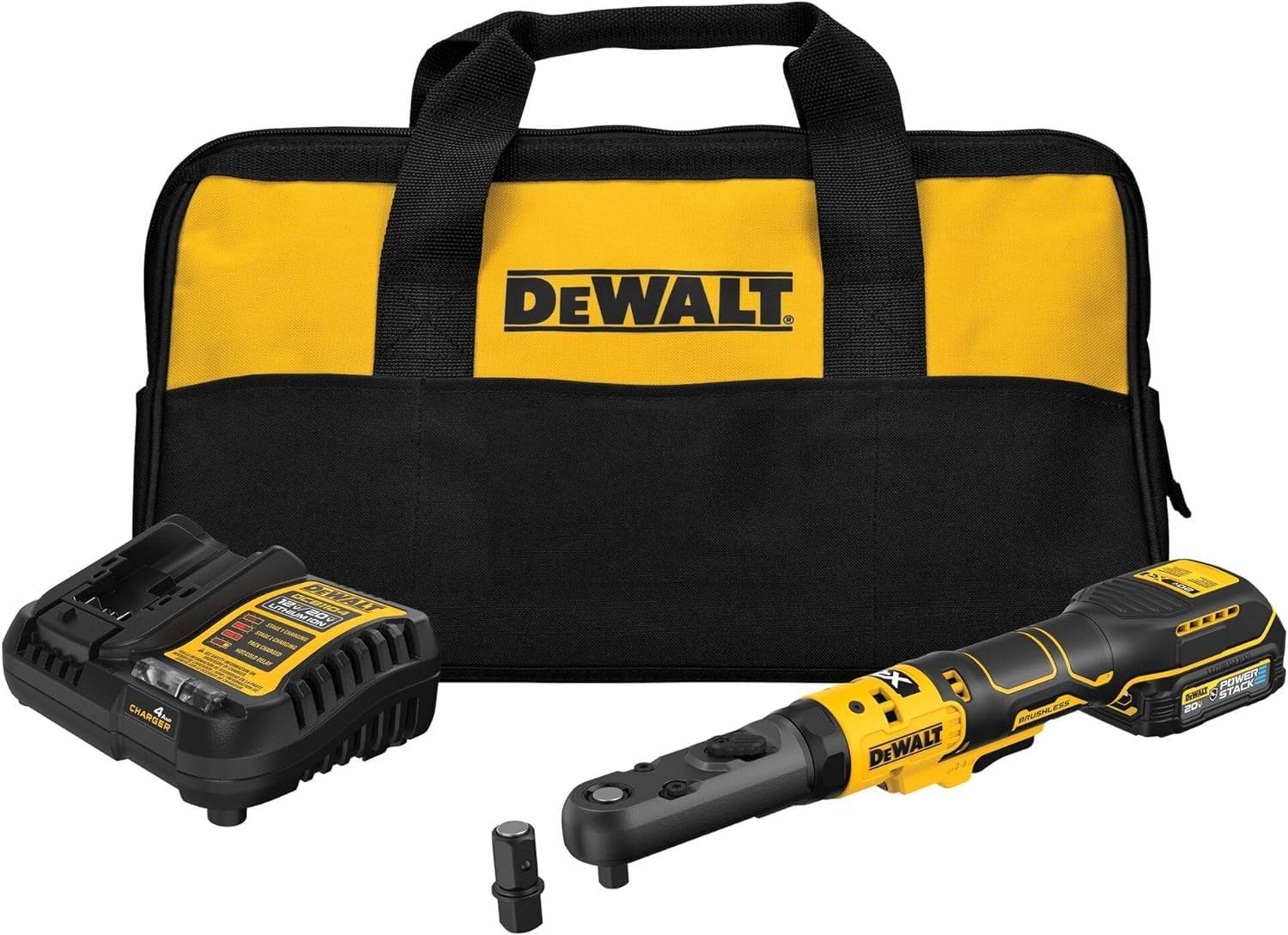 DeWalt 20V Max XR 3/8 in and 1/2 in Sealed Head Ratchet Kit- DCF510GE1