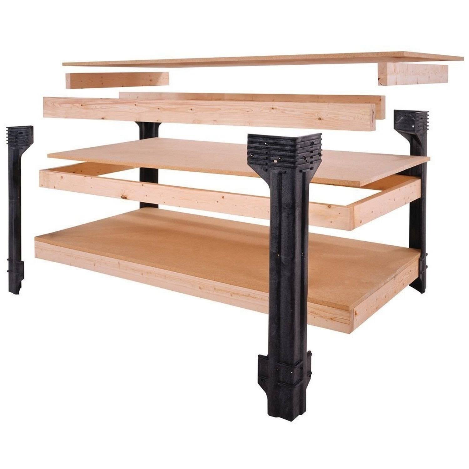 2x4basics 90164 Workbench and Shelving Storage System