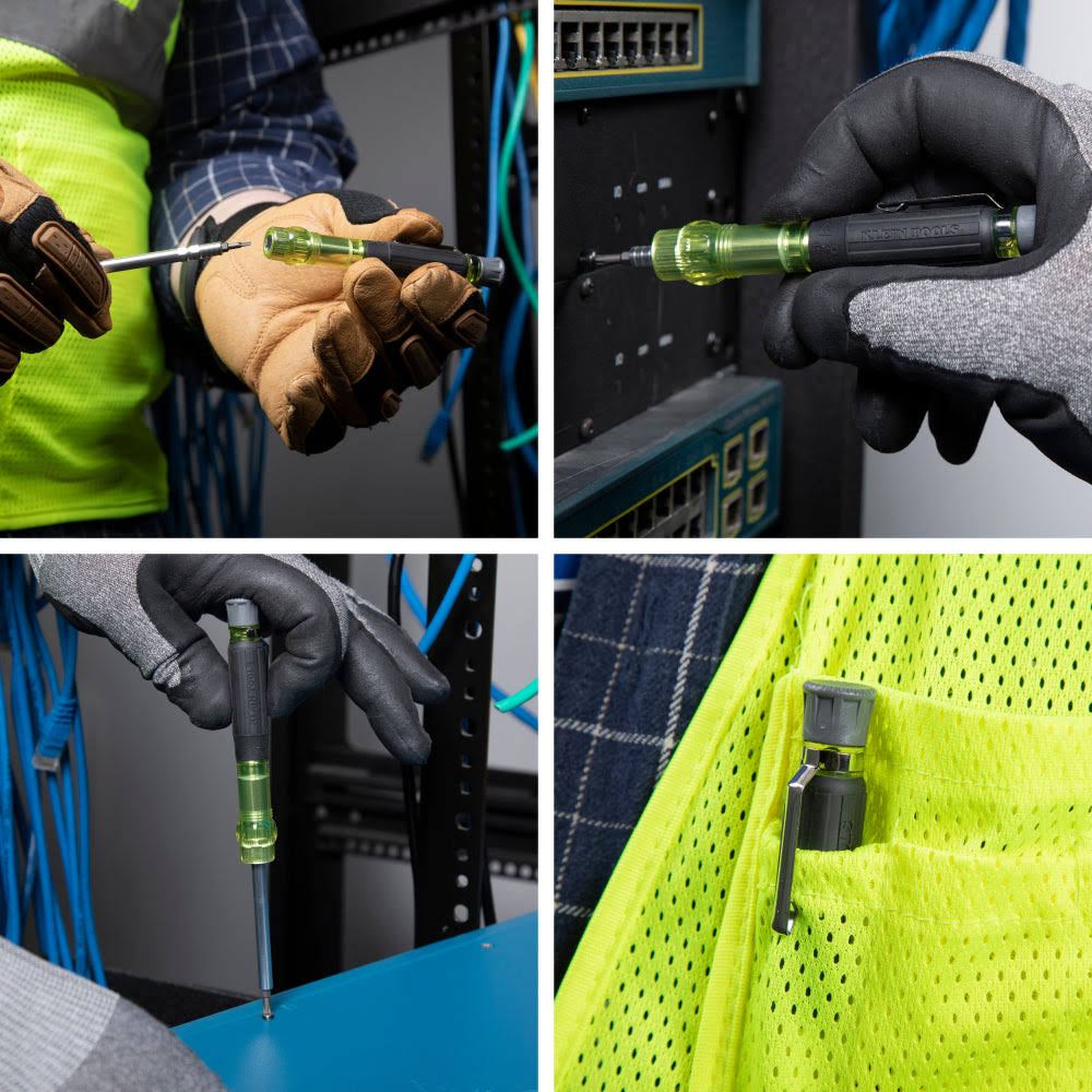 Klein Tools 32613 3-in-1 HVAC Pocket Screwdriver