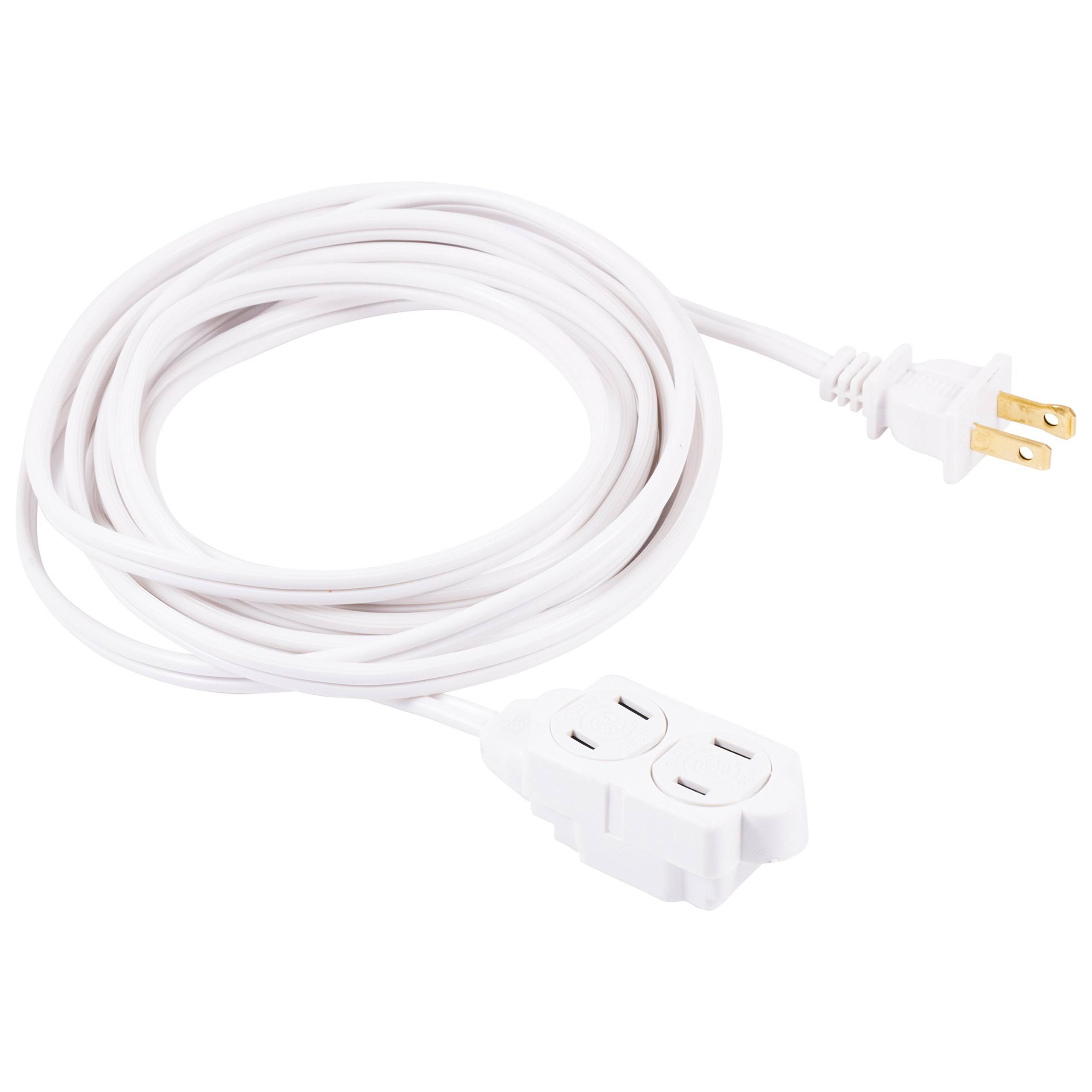 GE 51954 12 Feet Extension Cord- White