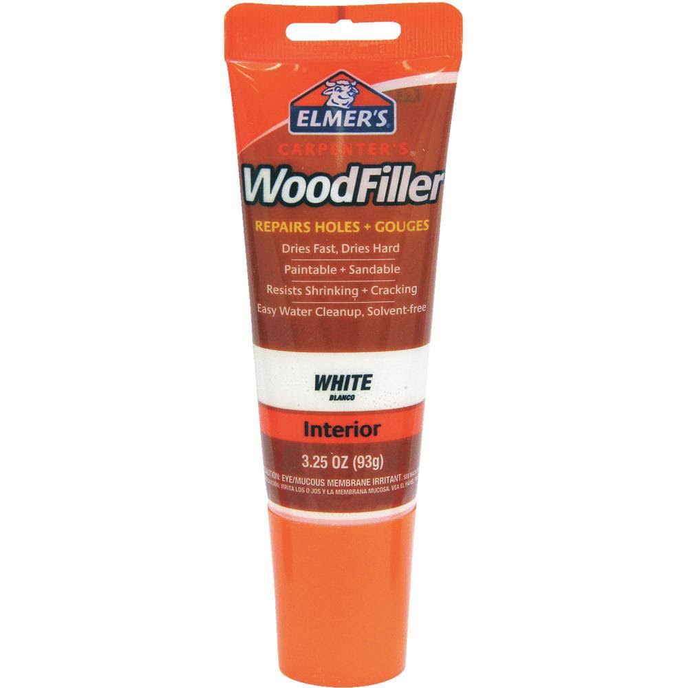 Elmer's WoodFiller, White, Interior- 3.25 oz