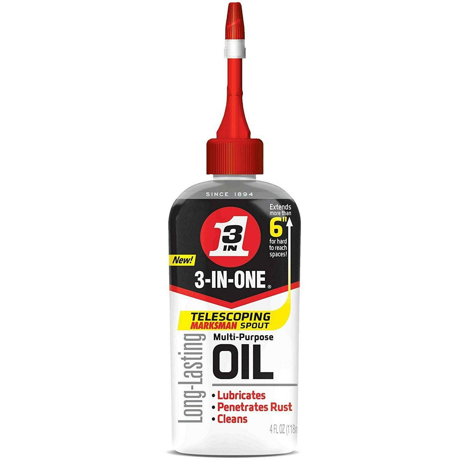 3-in-one 4oz Multi Purpose Oil Telescoping Spout