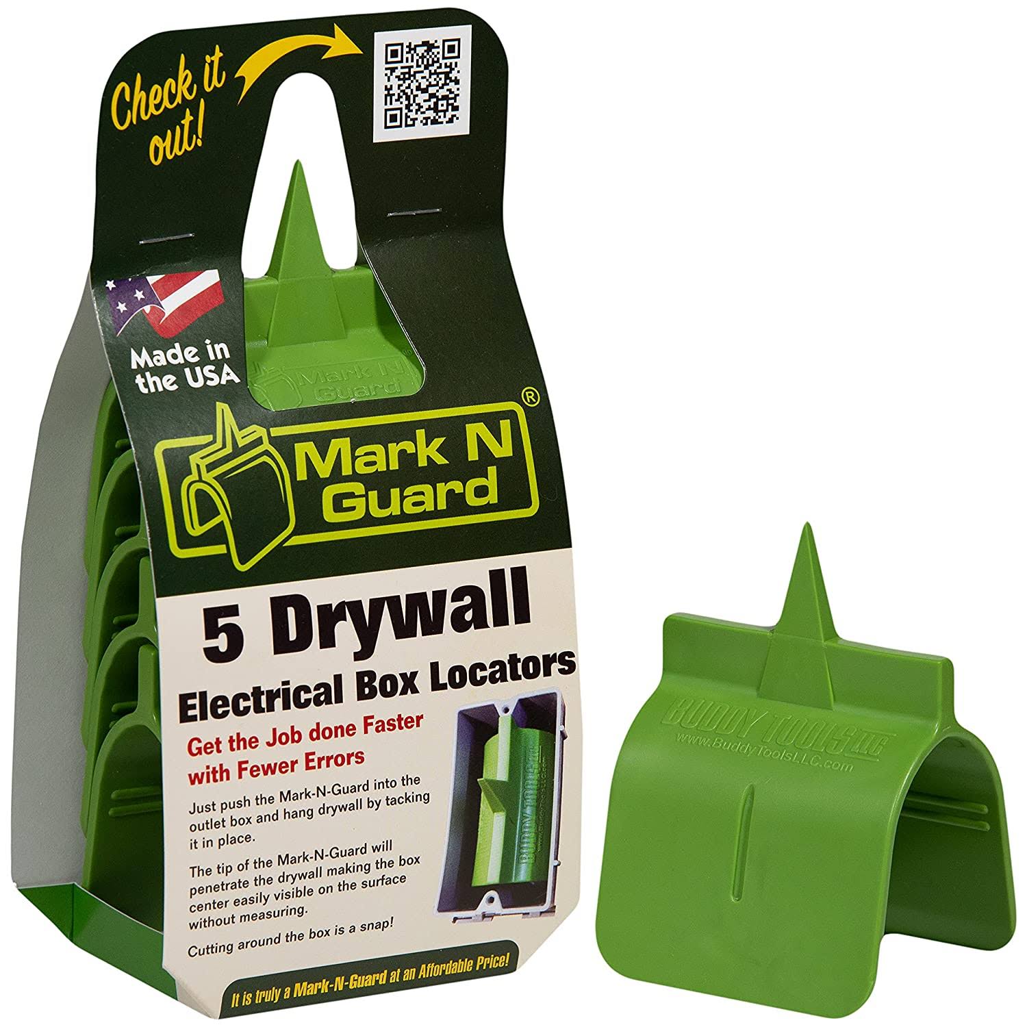 Mark N Guard by Buddy Tools LLC- Outlet Marker for Drywall Installation- Easy Drywall Marking Tool for Electrical Outlets, Electric Wire