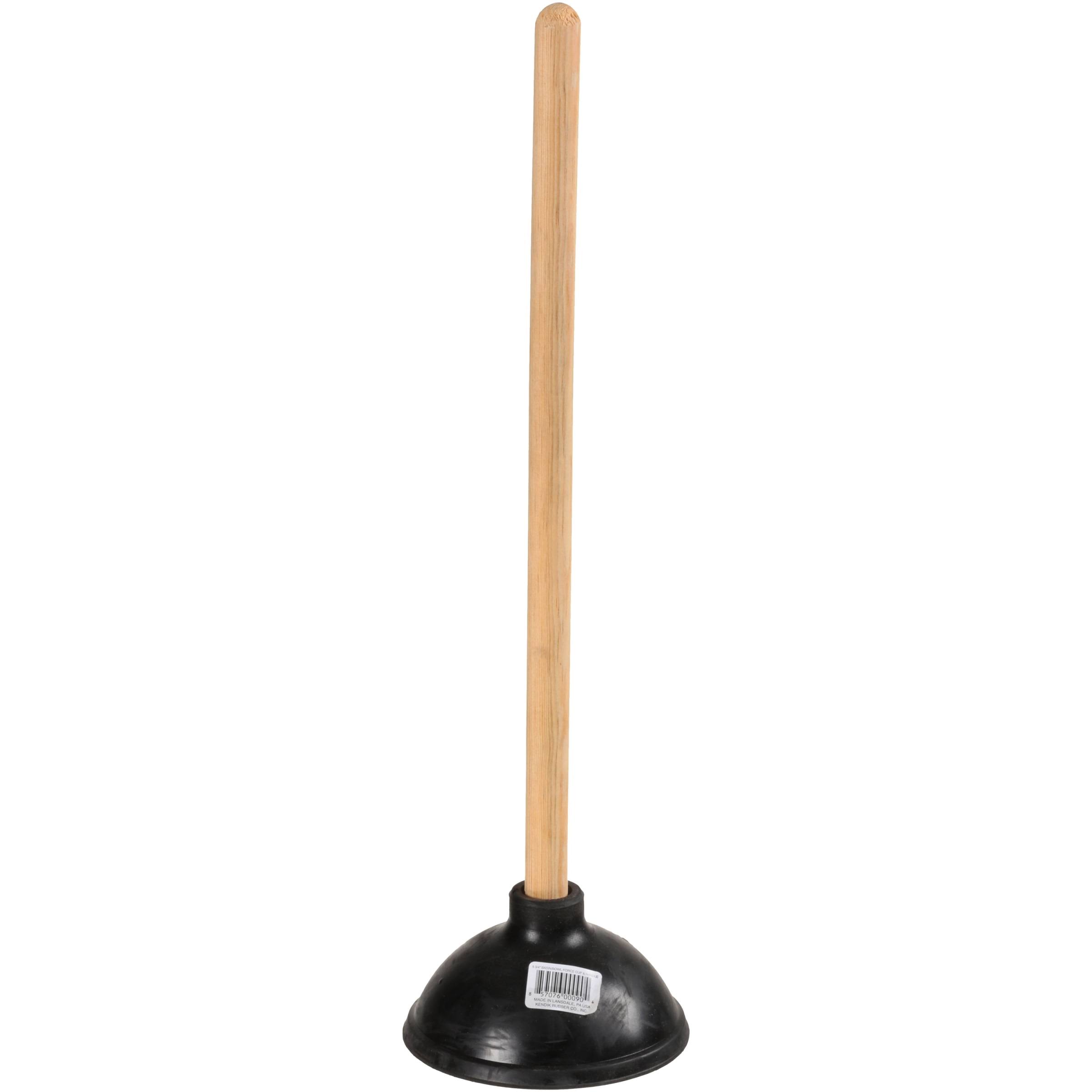 Kendik Toilet Plunger with Wood Handle