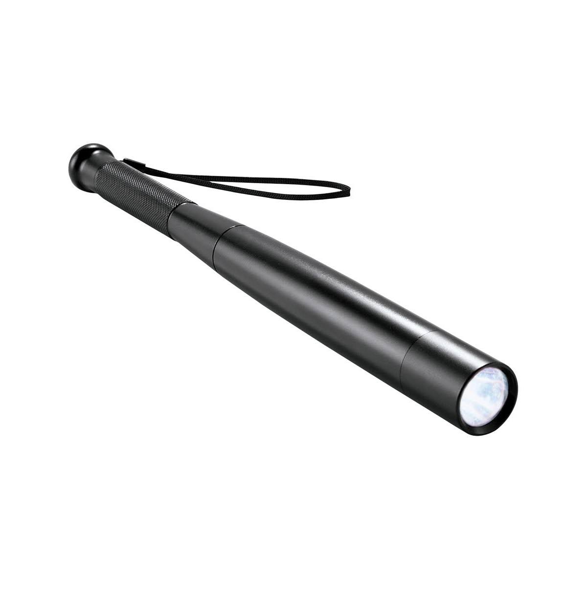 Collections Etc LED Security Stick Bat Flashlight, Black