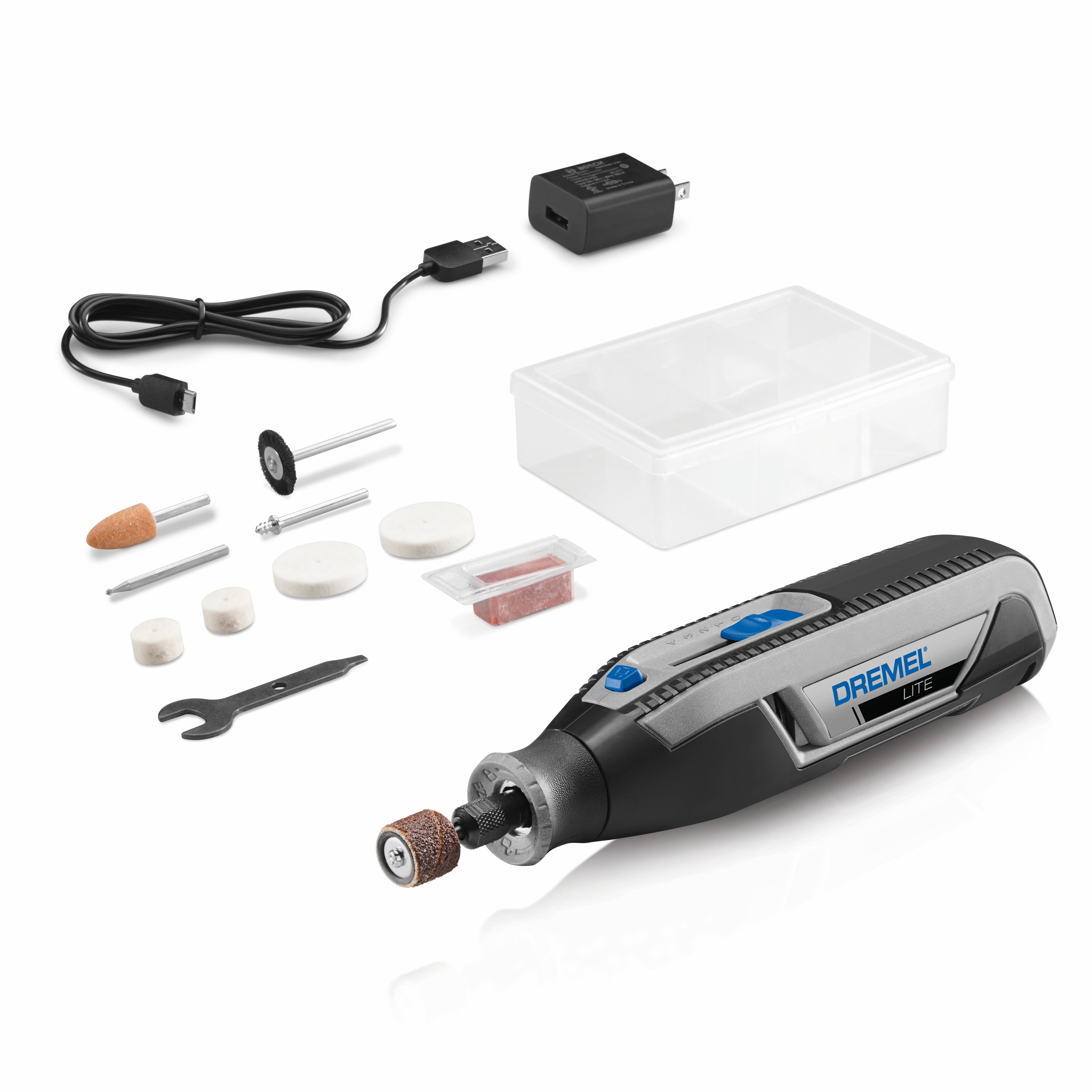 Dremel Lite 7760 N/10 4V Li-ion Cordless Rotary Tool Variable Speed Multi-Purpose Rotary Tool Kit