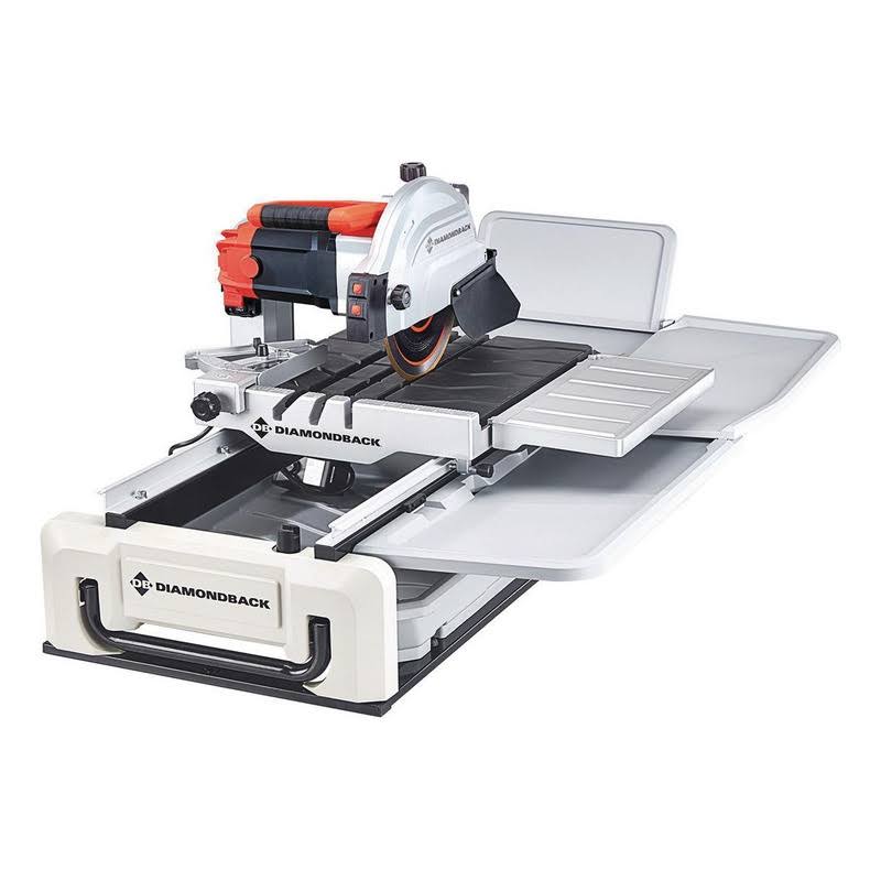 Diamondback 15 Amp 10 in. Wet Tile Saw with Sliding Table and Extended Rip Capacity