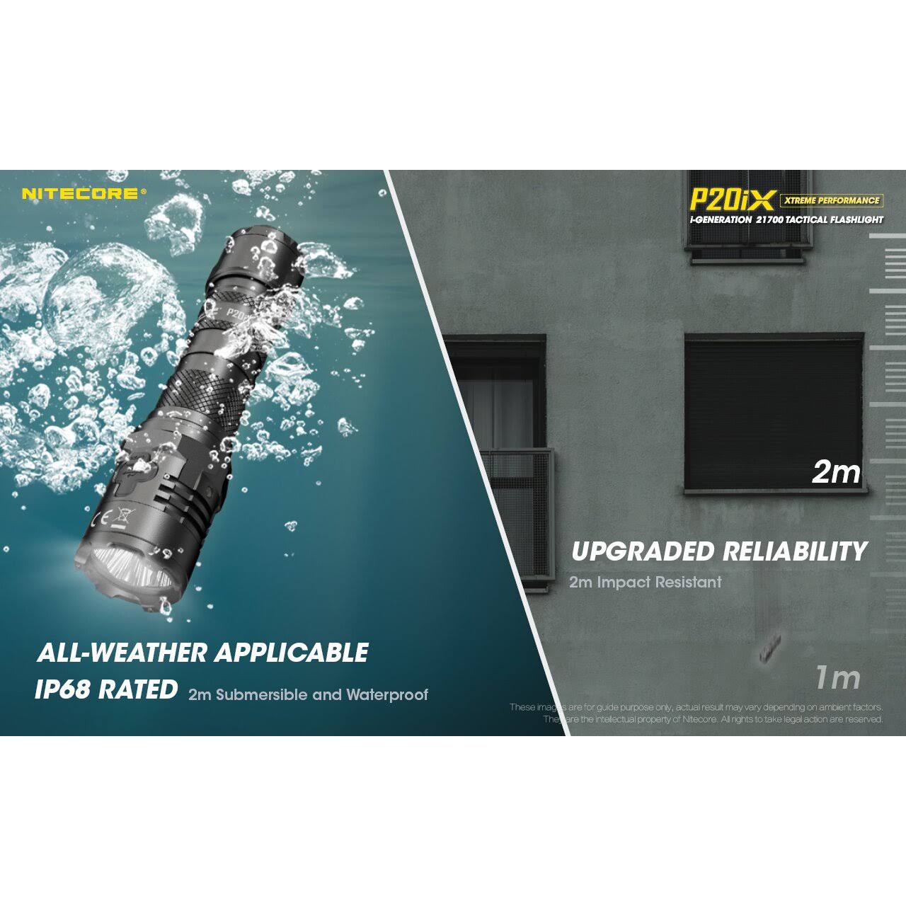 Nitecore P20iX 4000 Lumen USB-C Rechargeable Tactical Flashlight