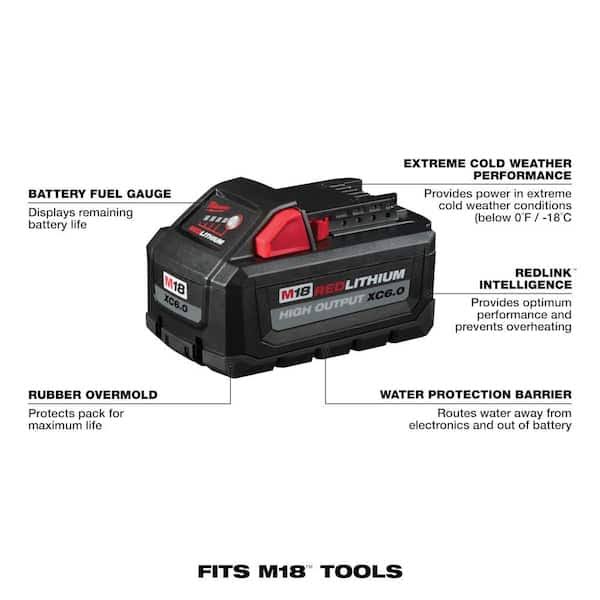 Milwaukee 2732-20-2131-20-48-11-1862 M18 Fuel 18V Lithium-Ion Brushless Cordless 7-1/4 in. Circular Saw & Tower Light w/(2) 6.0Ah Batteries