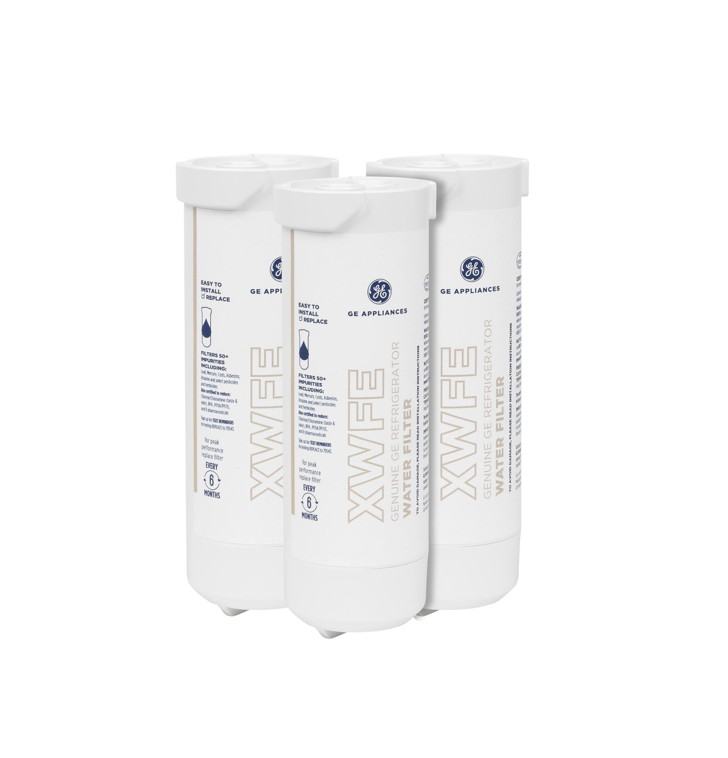 GE XWFE Refrigerator Water Filter 3-Pack