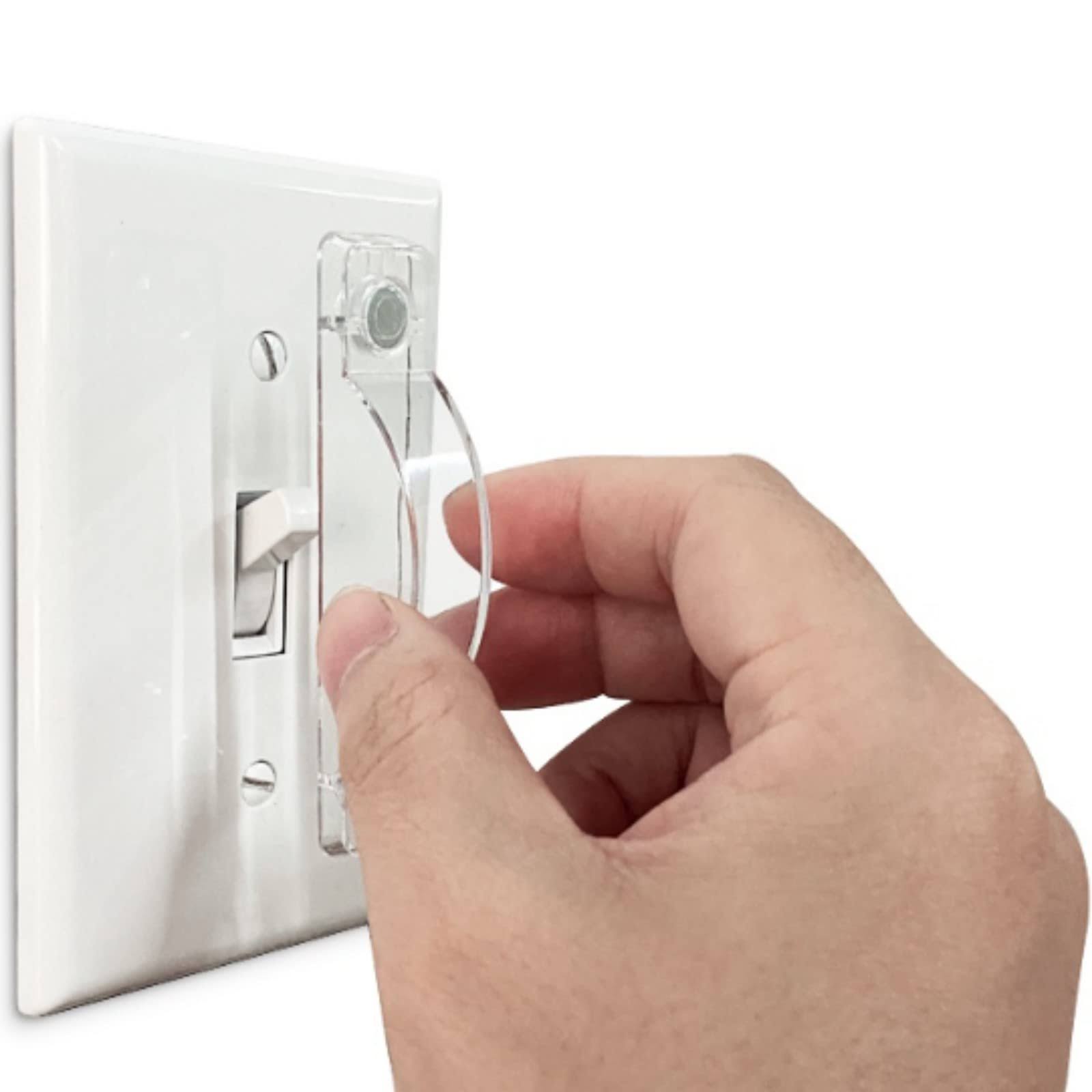 Wall Switch Guard, 2Pack Light Switch Guard Cover Clear Switch Board and Socket Cover Light Switch Baffle Child Protection Protect Lights or