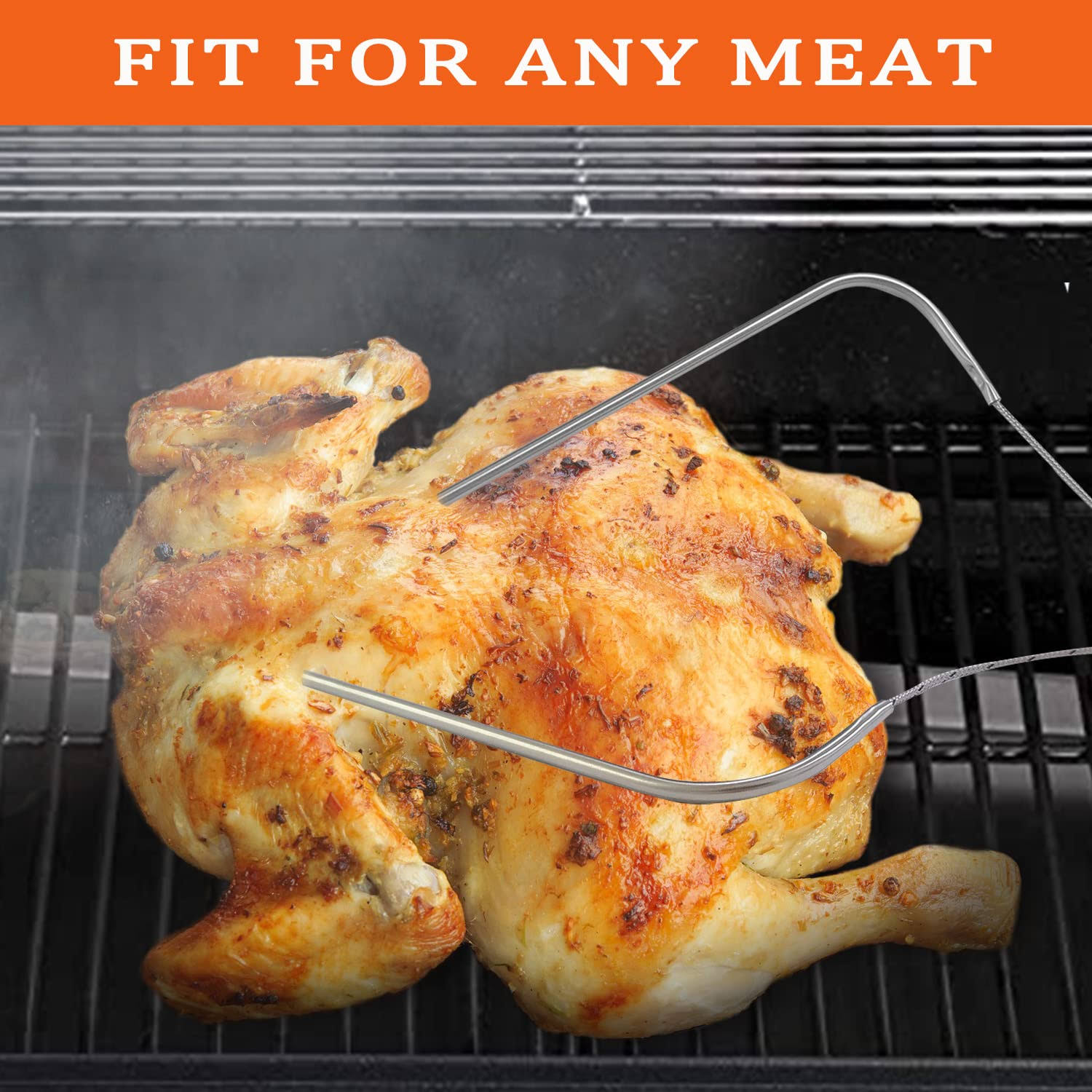 FCCUM Replacement Meat Probes for Traeger Wood Pellet Grill, 2 Pack High-Temperature BBQ Waterproof Digital Thermostat Probe