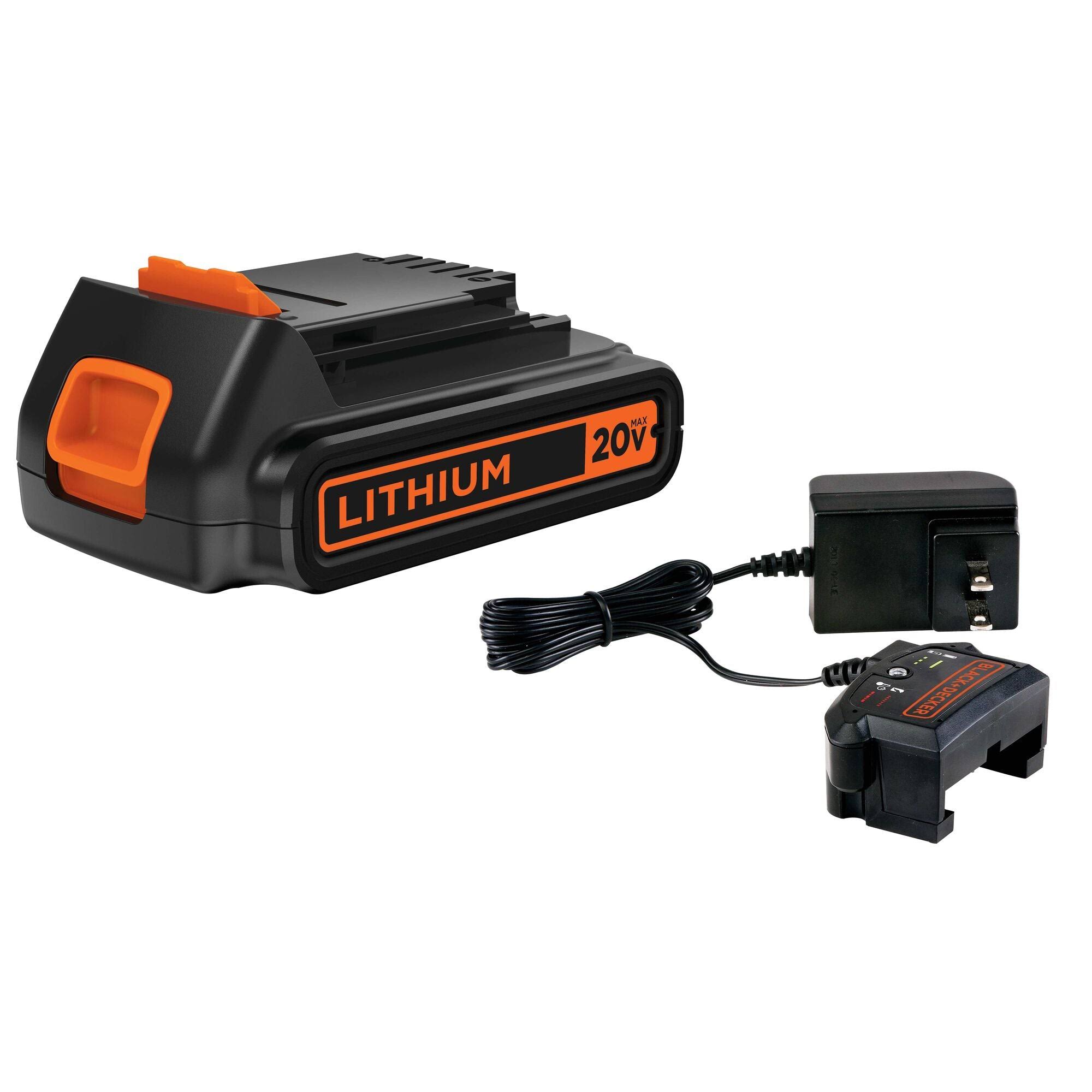 Black+decker LBXR20CK 20V Max Lithium-Ion Battery and Charger