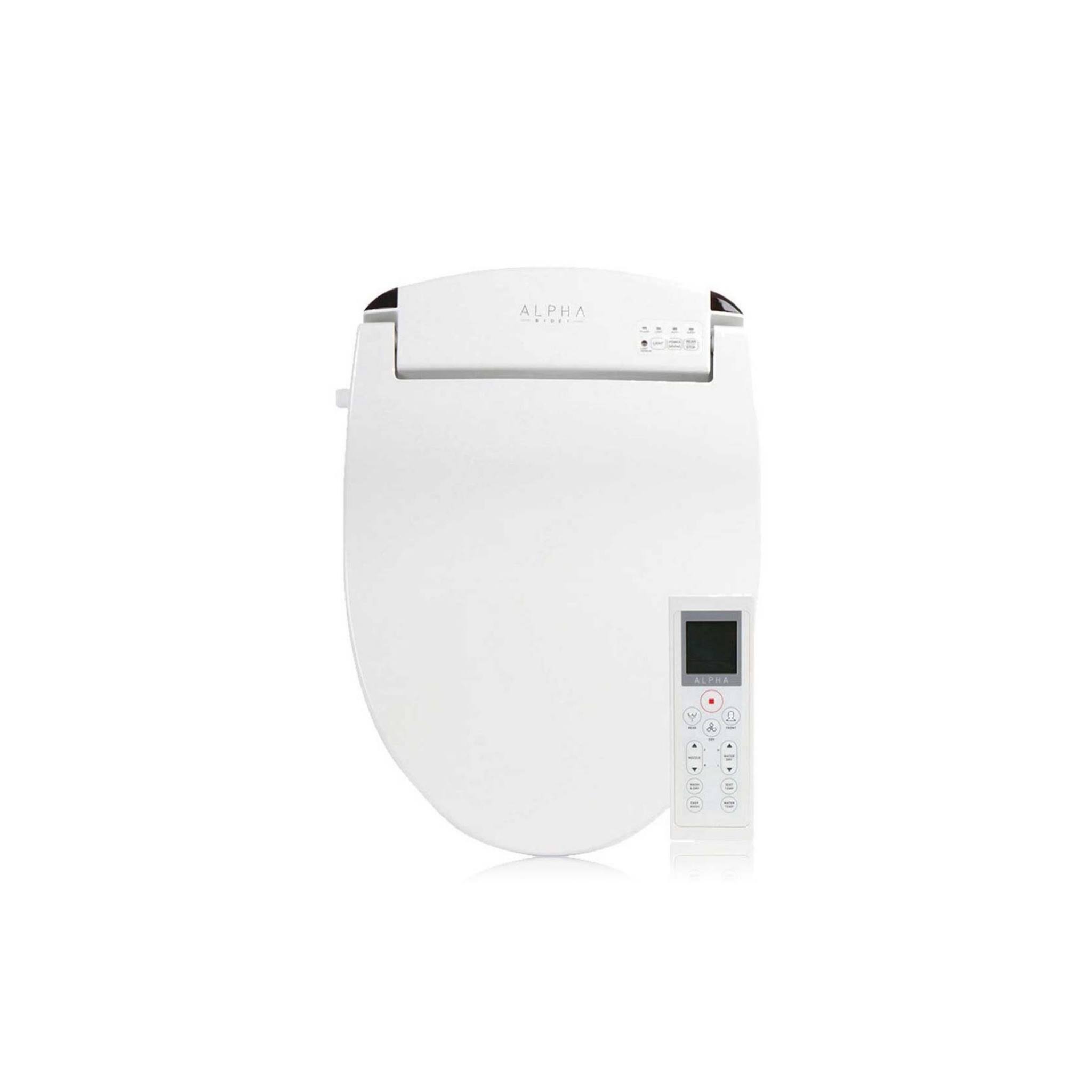 Alpha JX Elongated Bidet Toilet Seat White Endless Warm Water