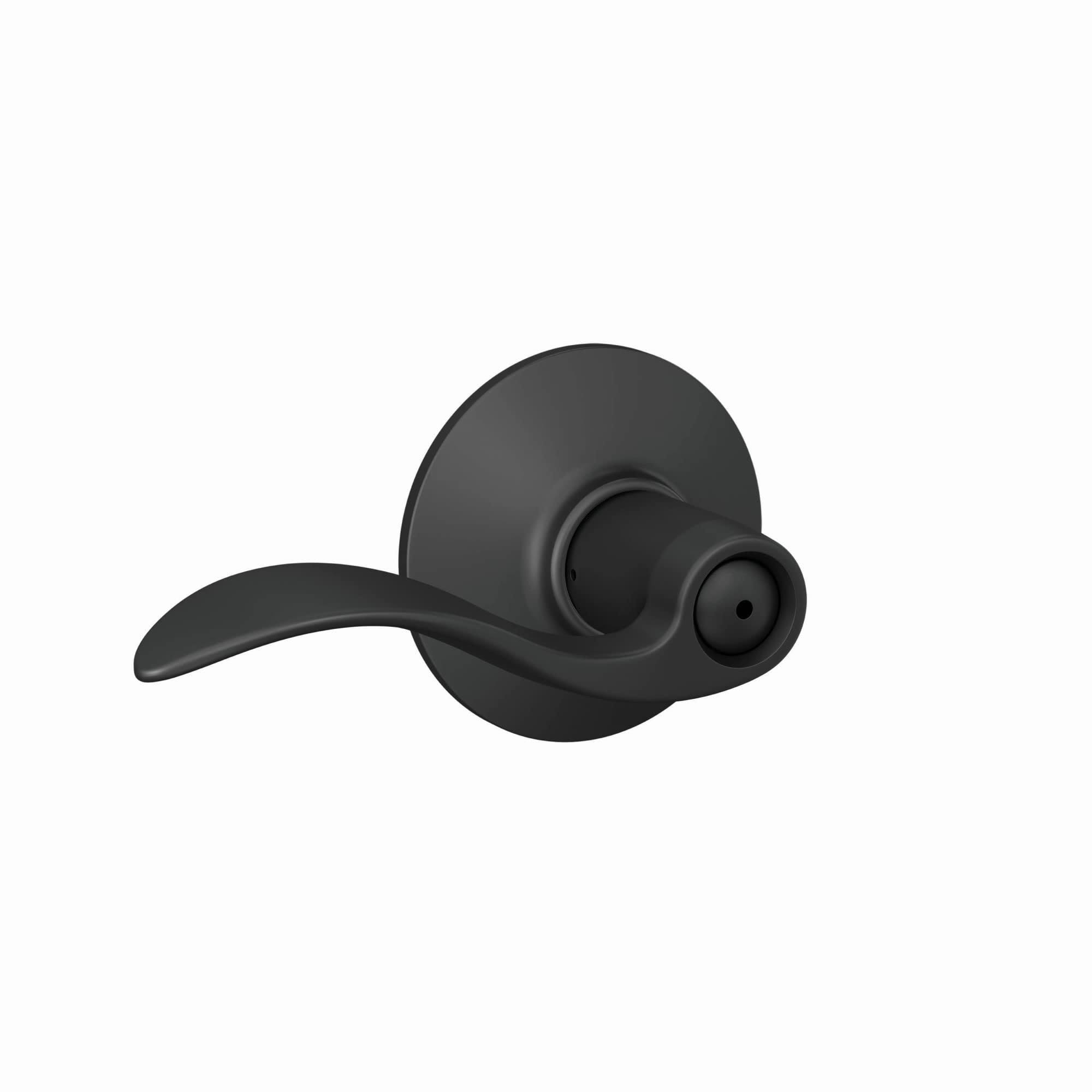 Schlage F40ACC622 Accent Privacy Lever, Matte Black