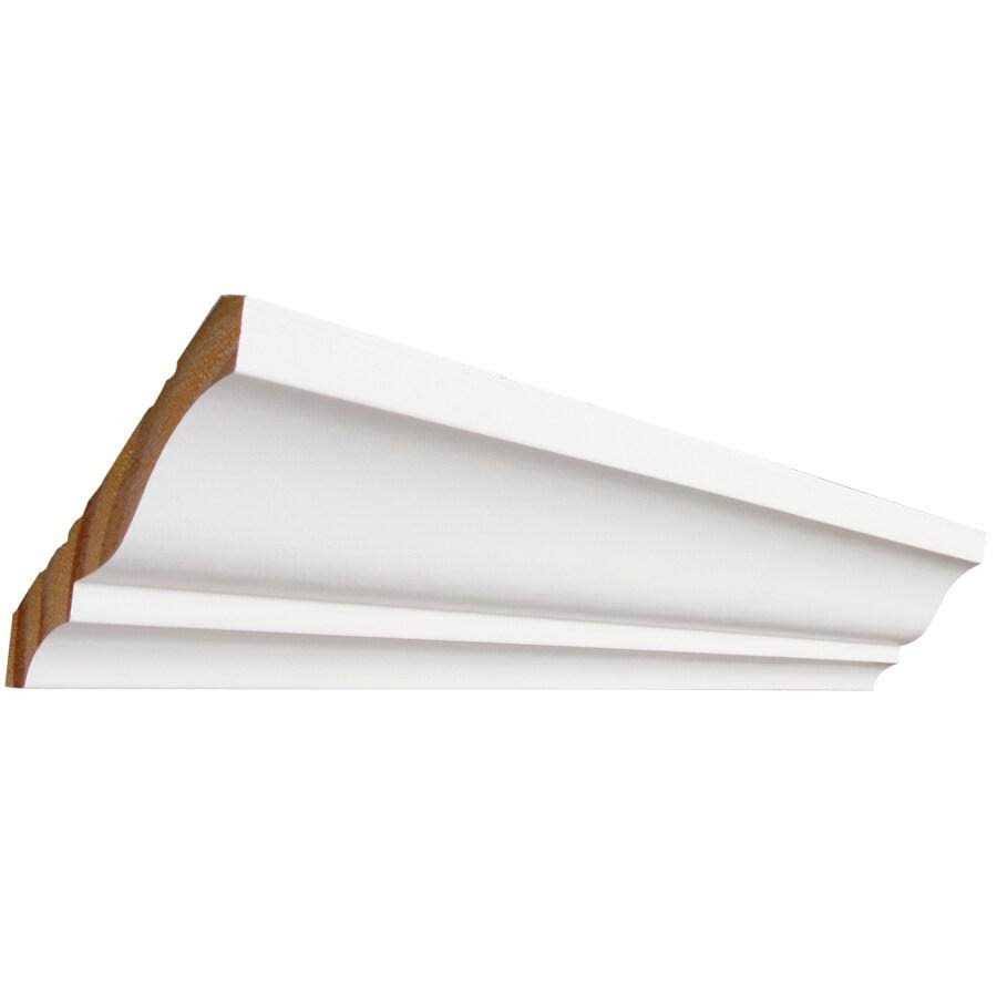 EverTrue 3-5/8-in x 12-ft Primed Crown Moulding in White | L 4912FJPMD