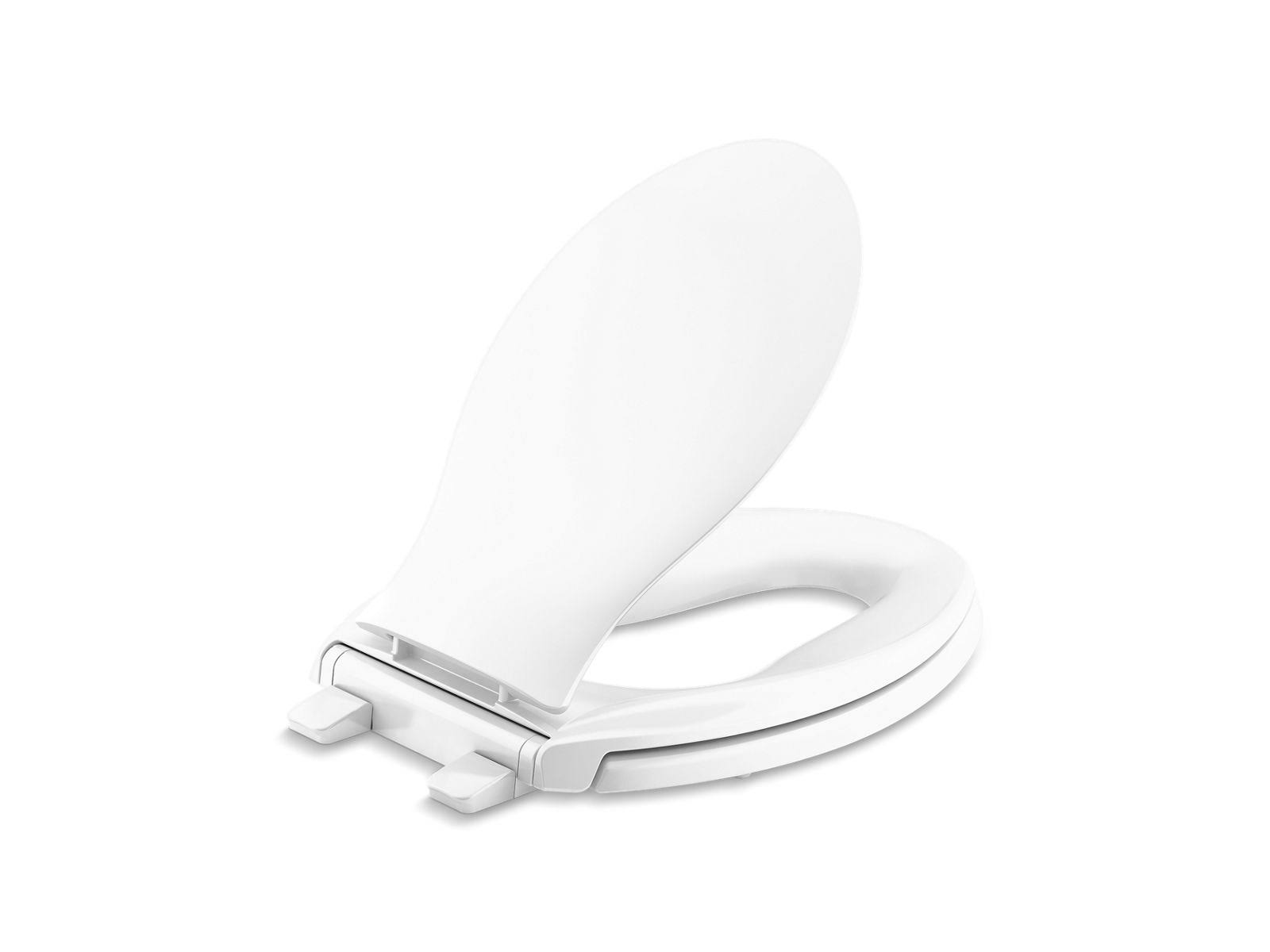 Kohler 4732-RL Transitions ReadyLatch Quiet-Close Elongated Toilet Seat- White