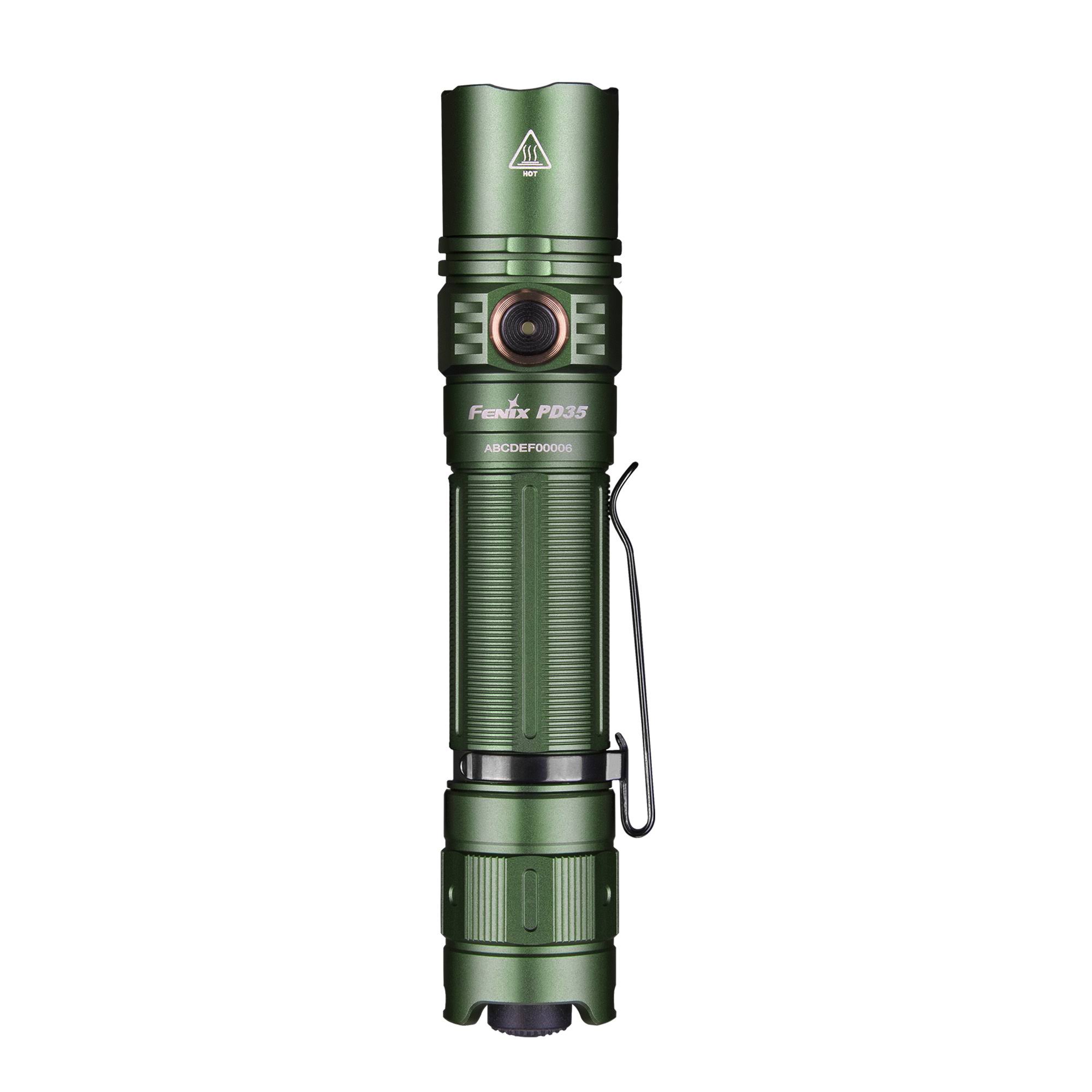 Fenix PD35 V3.0 Flashlight with USB Rechargeable Battery (Green)