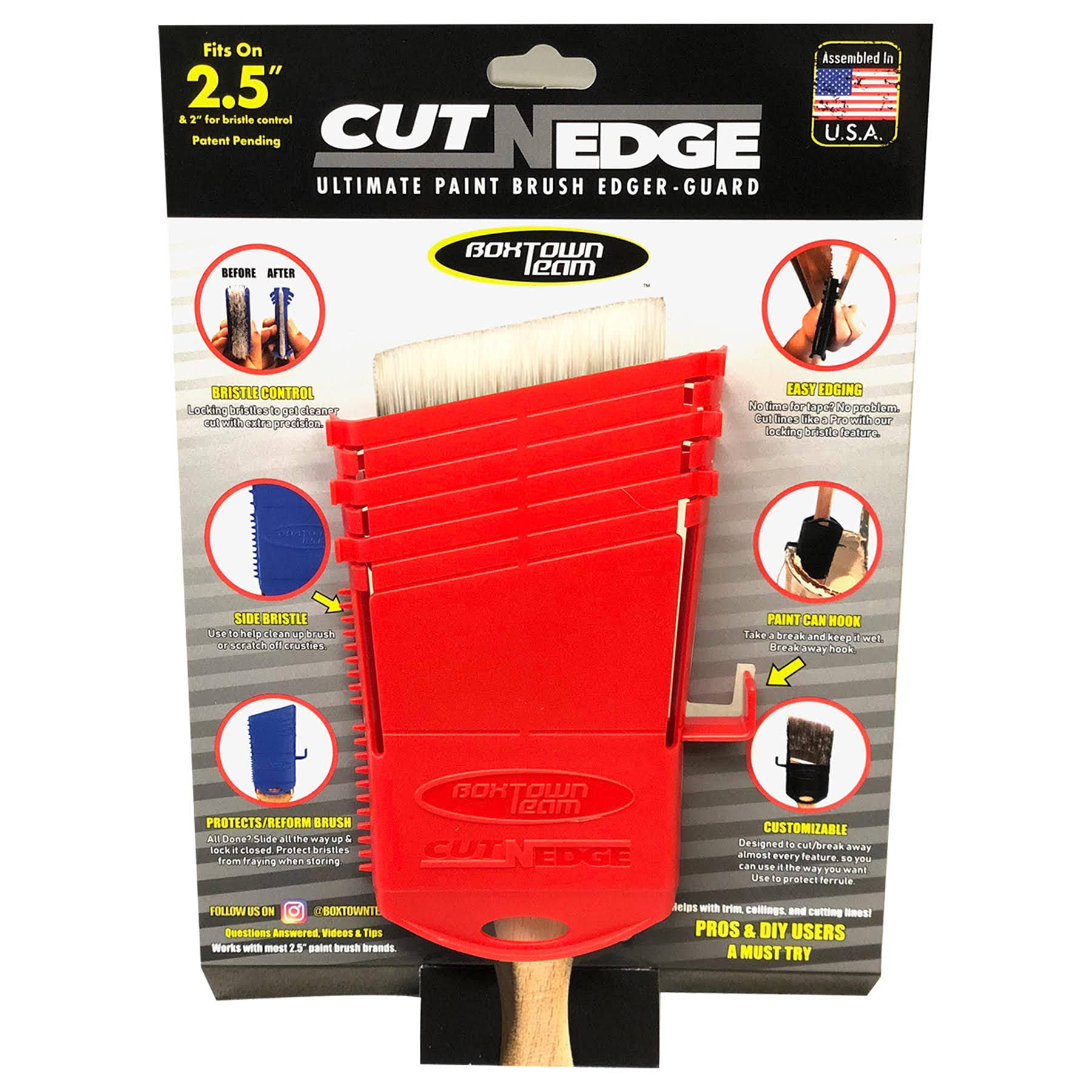 Boxtown Team Cut-N-Edge and 2.5 in. Paint Brush