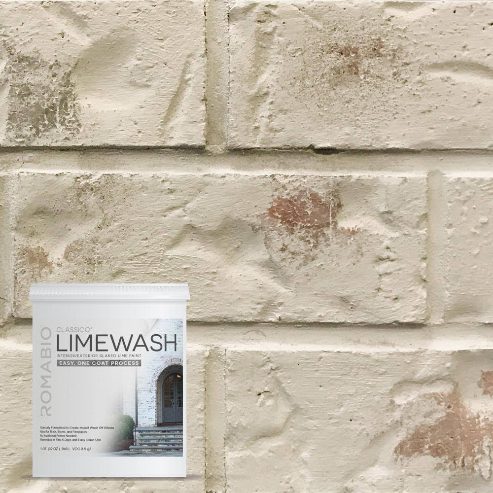 ROMABIO 1 qt. RIPOSO Beige Limewash Interior/Exterior Paint