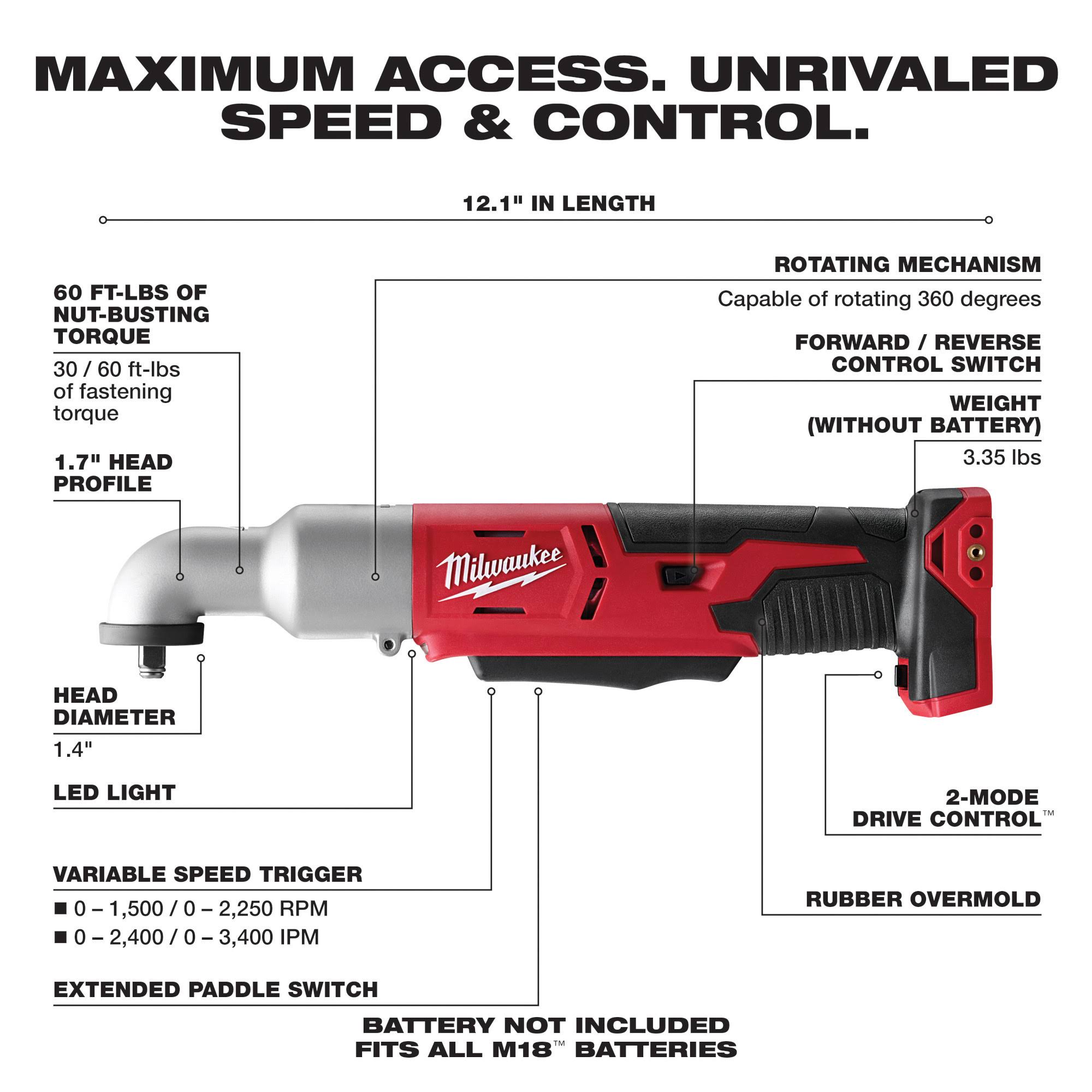 Milwaukee 2668-20 M18 2-Speed 3/8
