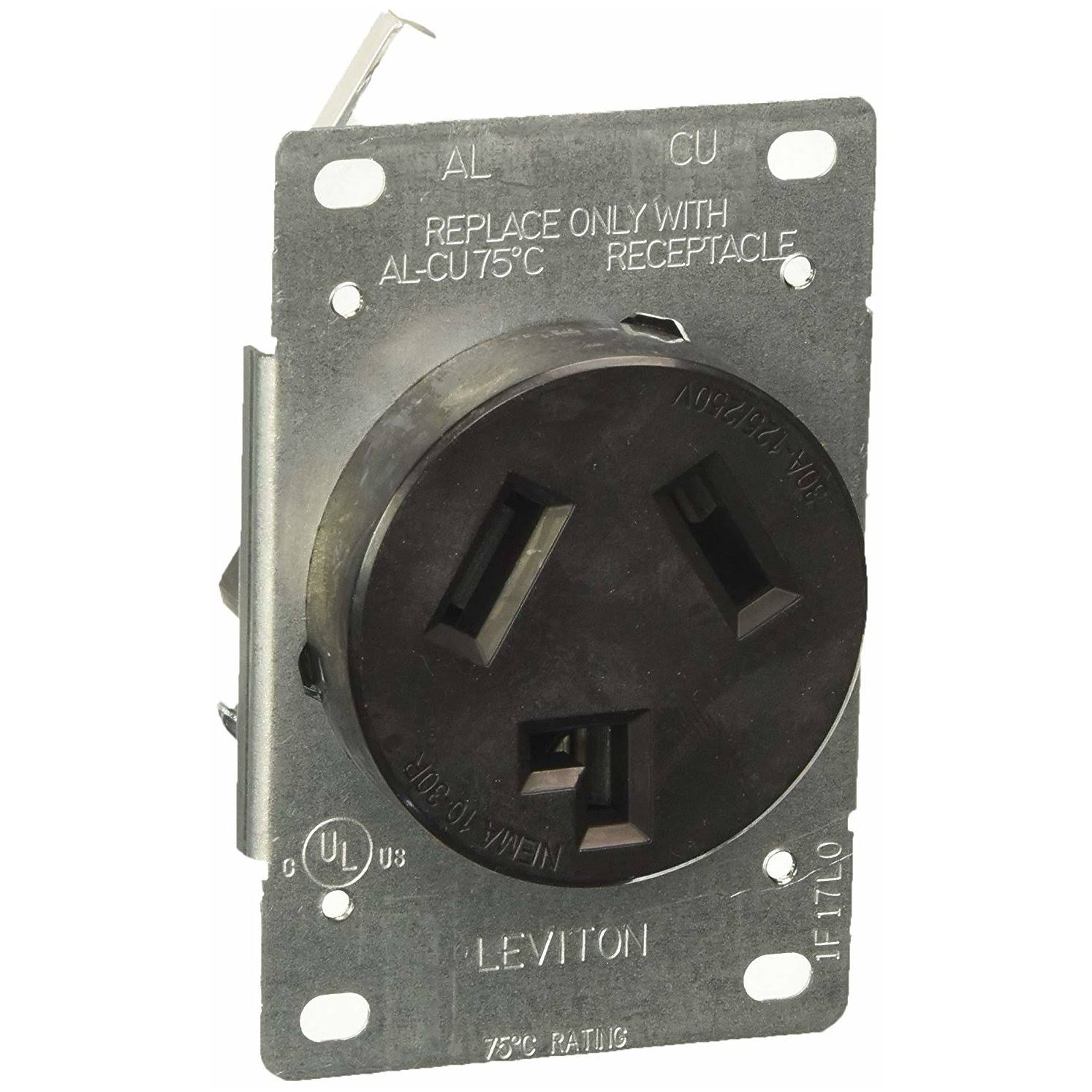 5207 Single-Flush Dryer Receptacle (3 wire)