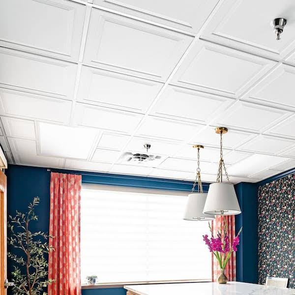 Armstrong Ceilings Single Raised Panel 2 ft. x 2 ft. Tegular Ceiling Tile (24 Sq. ft. / CASE)